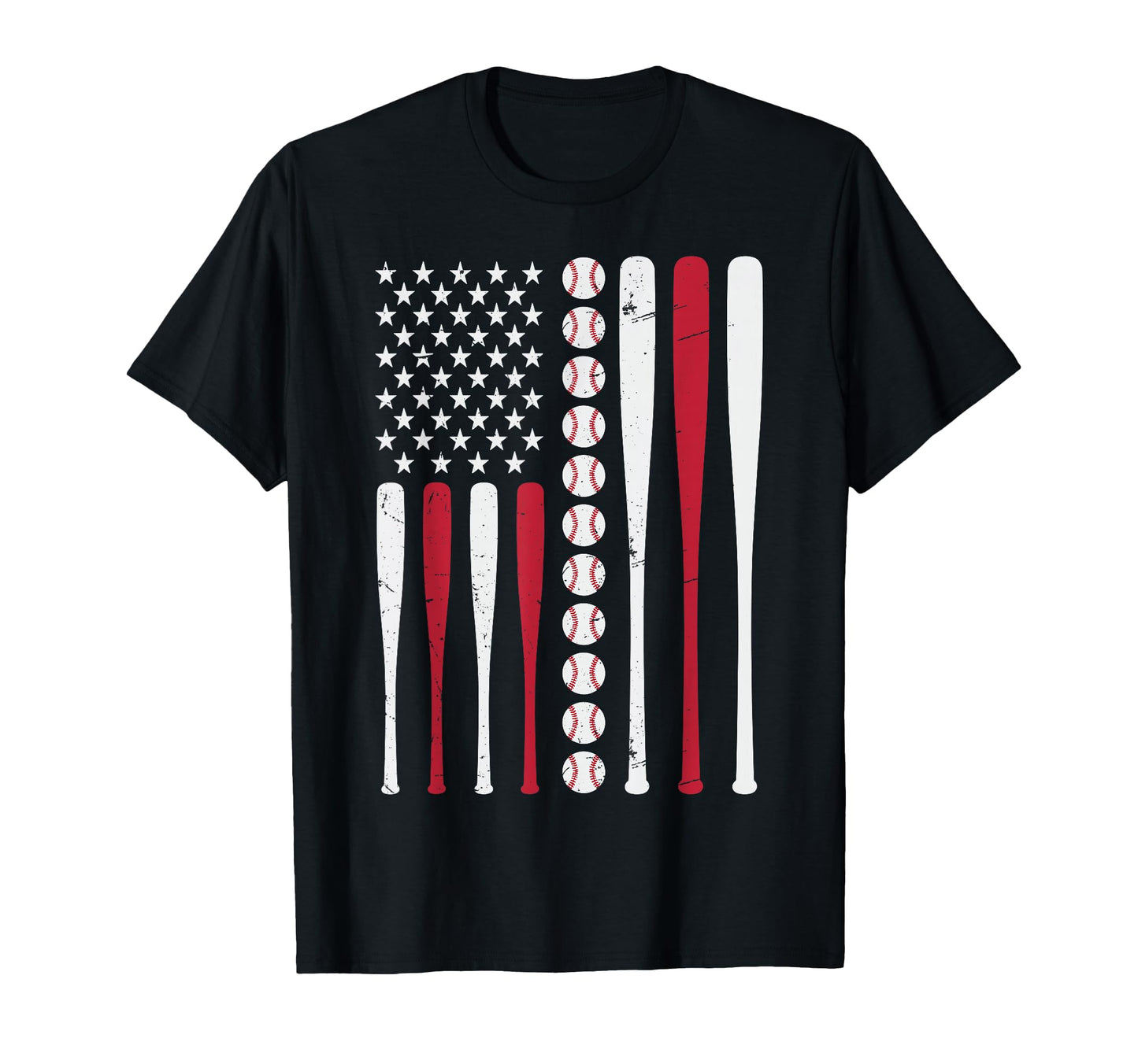 Baseball 4Th July Patriotic Usa American T-Shirt - Novelty Apparel Unisex - T-Shirt, Sweatshirt, Hoodie