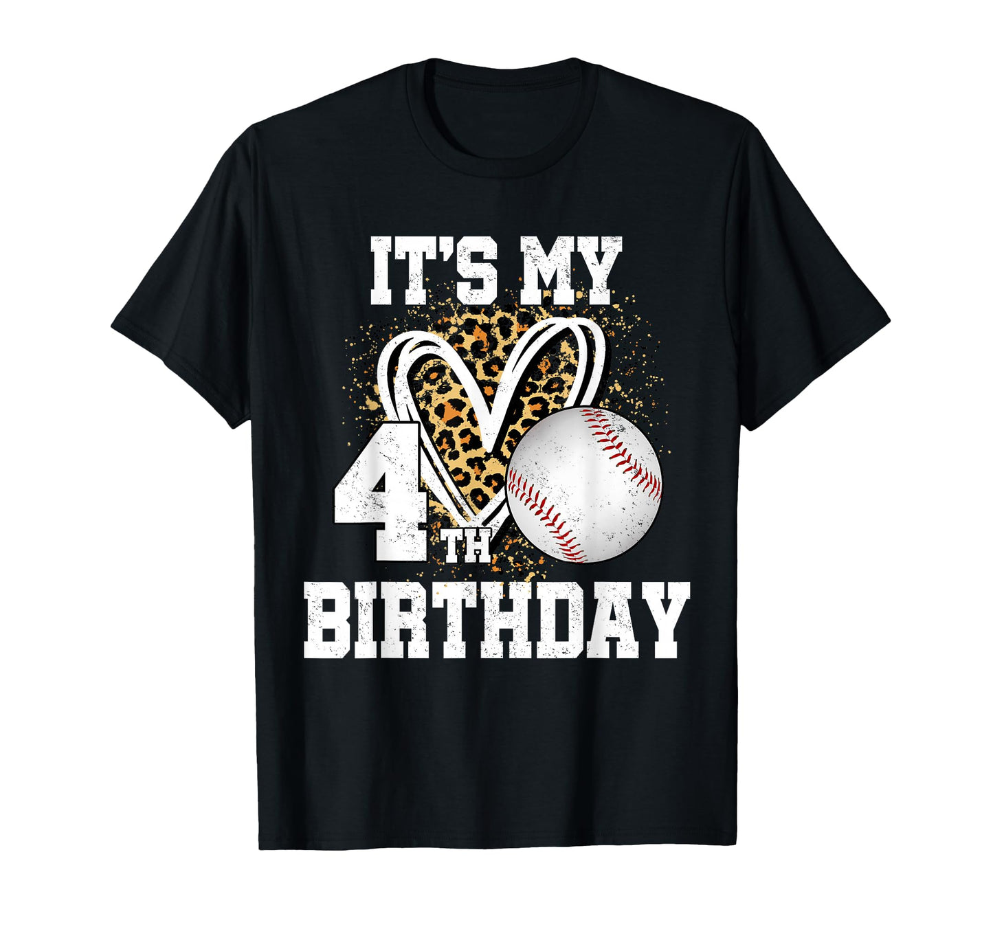 Its My 4Th Birthday Baseball 4 Year T-Shirt - Fun Novelty Design Unisex - T-Shirt, Sweatshirt, Hoodie