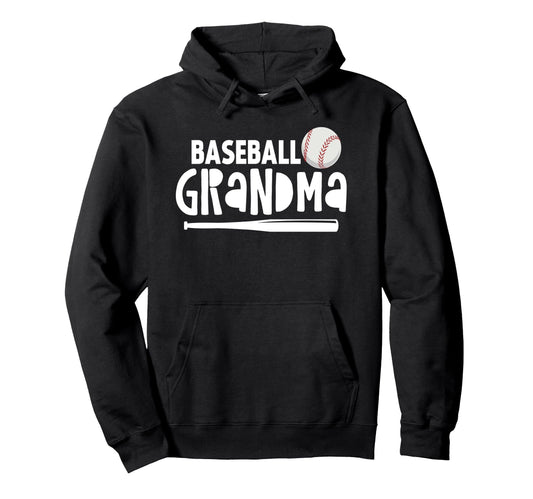 Baseball Grandma Grandma Who Love Hoodie - Minimalist Print for Adults - T-Shirt, Sweatshirt, Hoodie