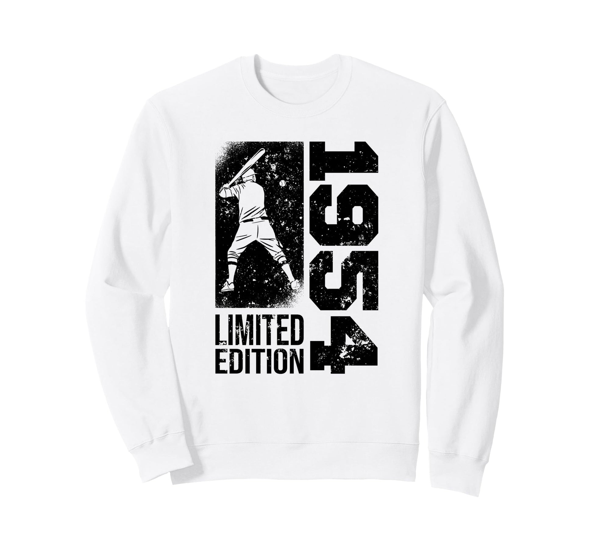 Baseball Player Born 1954 Sweatshirt - Casual Everyday Wear Men Women - T-Shirt, Sweatshirt, Hoodie