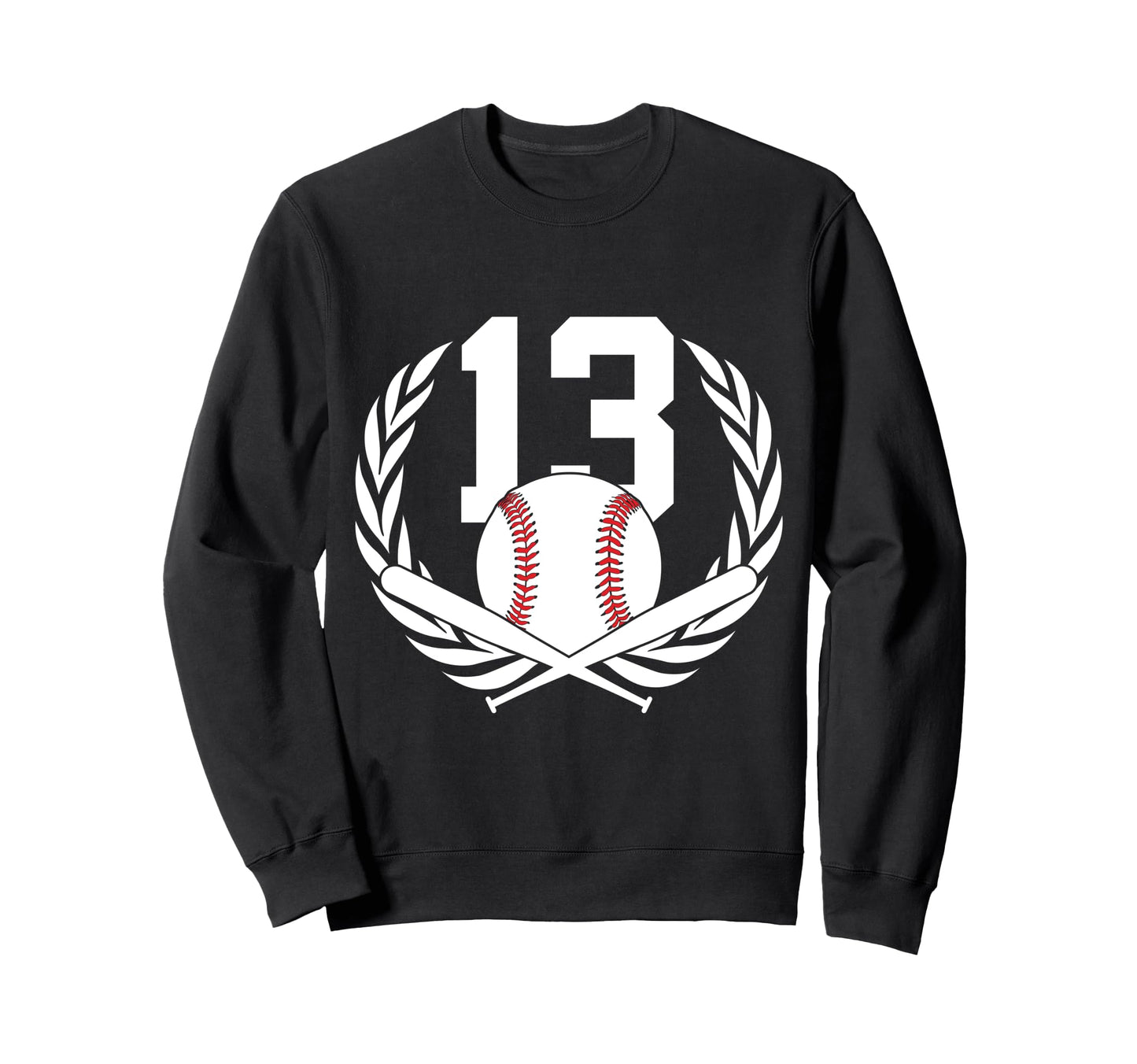 13 Years Number 13 Baseball 13Th Sweatshirt - Graphic Print Men Women - T-Shirt, Sweatshirt, Hoodie