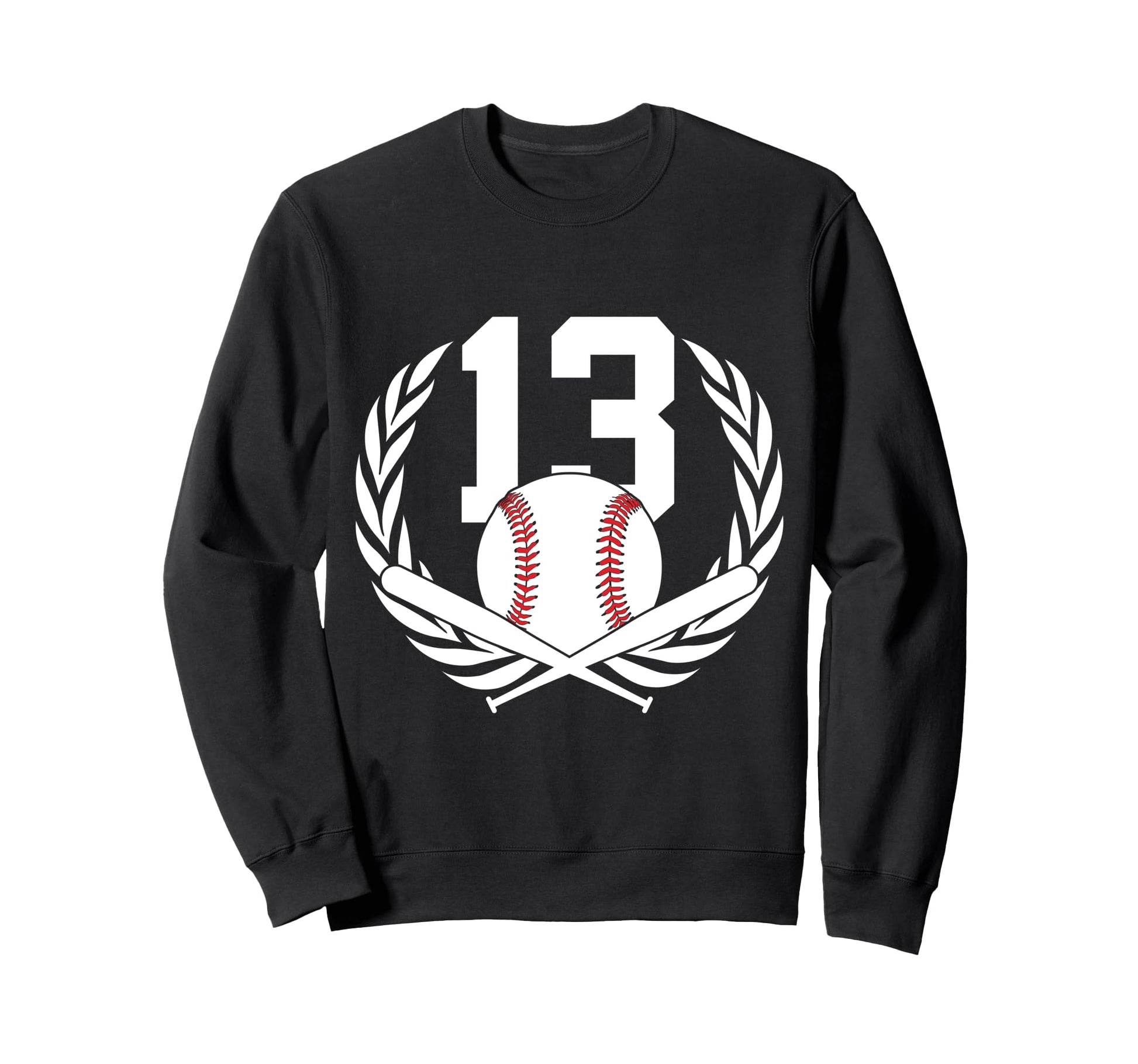 13 Years Number 13 Baseball 13Th Sweatshirt - Graphic Print Men Women - T-Shirt, Sweatshirt, Hoodie
