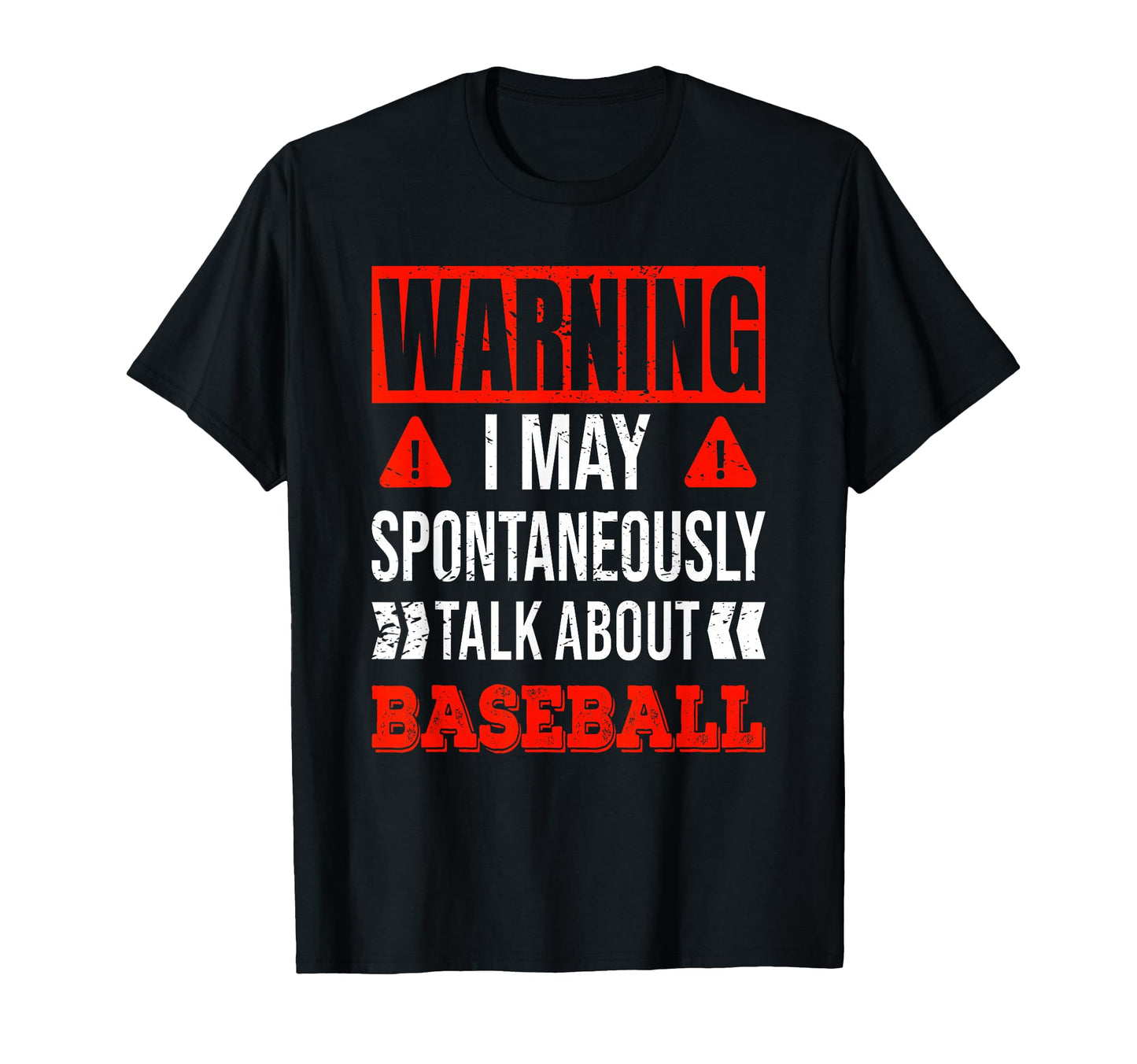 Warning May Spontaneously Talk About T-Shirt - Minimalist Print Men Women - T-Shirt, Sweatshirt, Hoodie