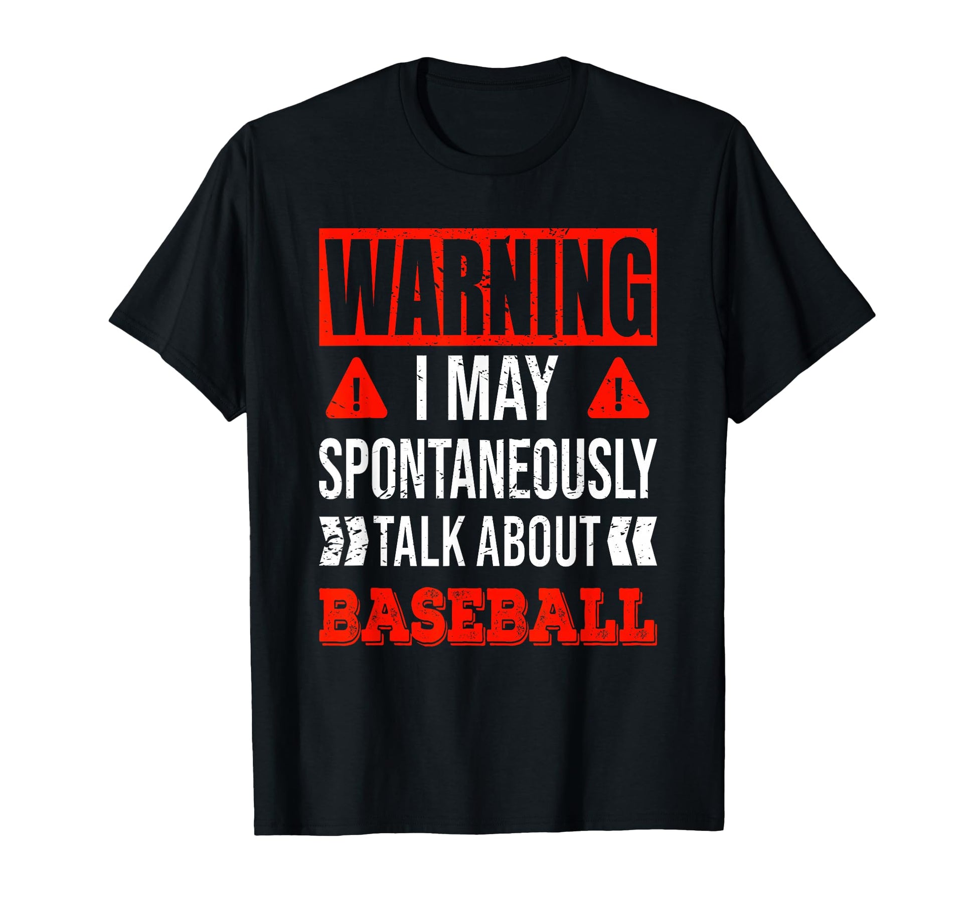 Warning May Spontaneously Talk About T-Shirt - Minimalist Print Men Women - T-Shirt, Sweatshirt, Hoodie