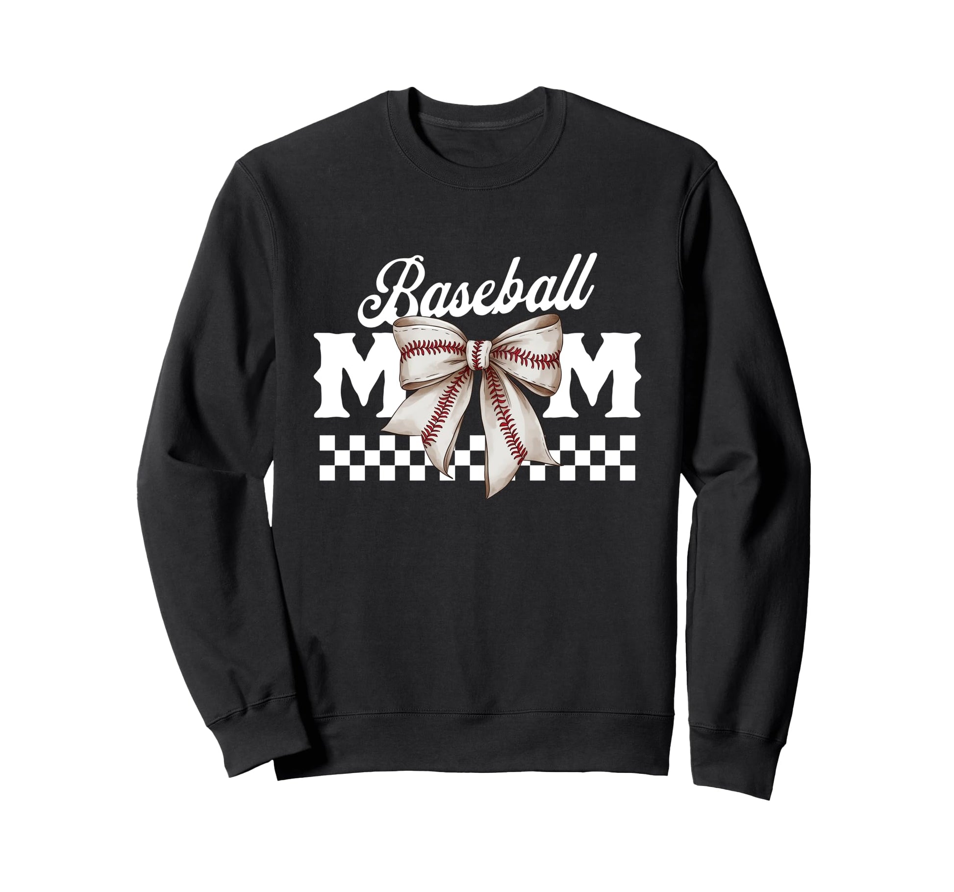 Baseball Mom Coquette Bow Mama Sweatshirt - Streetwear Style for Adults - T-Shirt, Sweatshirt, Hoodie