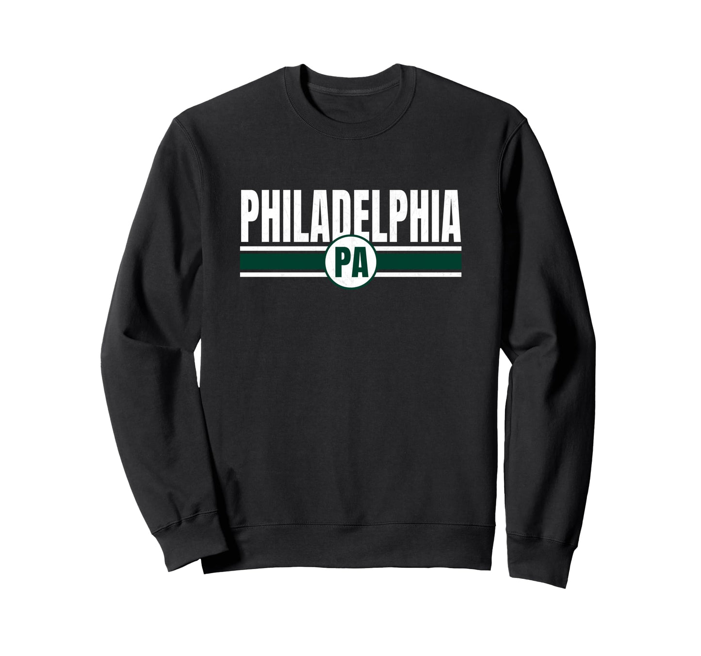 Striped Philadelphia Green Stripes Sweatshirt - Unique Graphic Unisex - T-Shirt, Sweatshirt, Hoodie