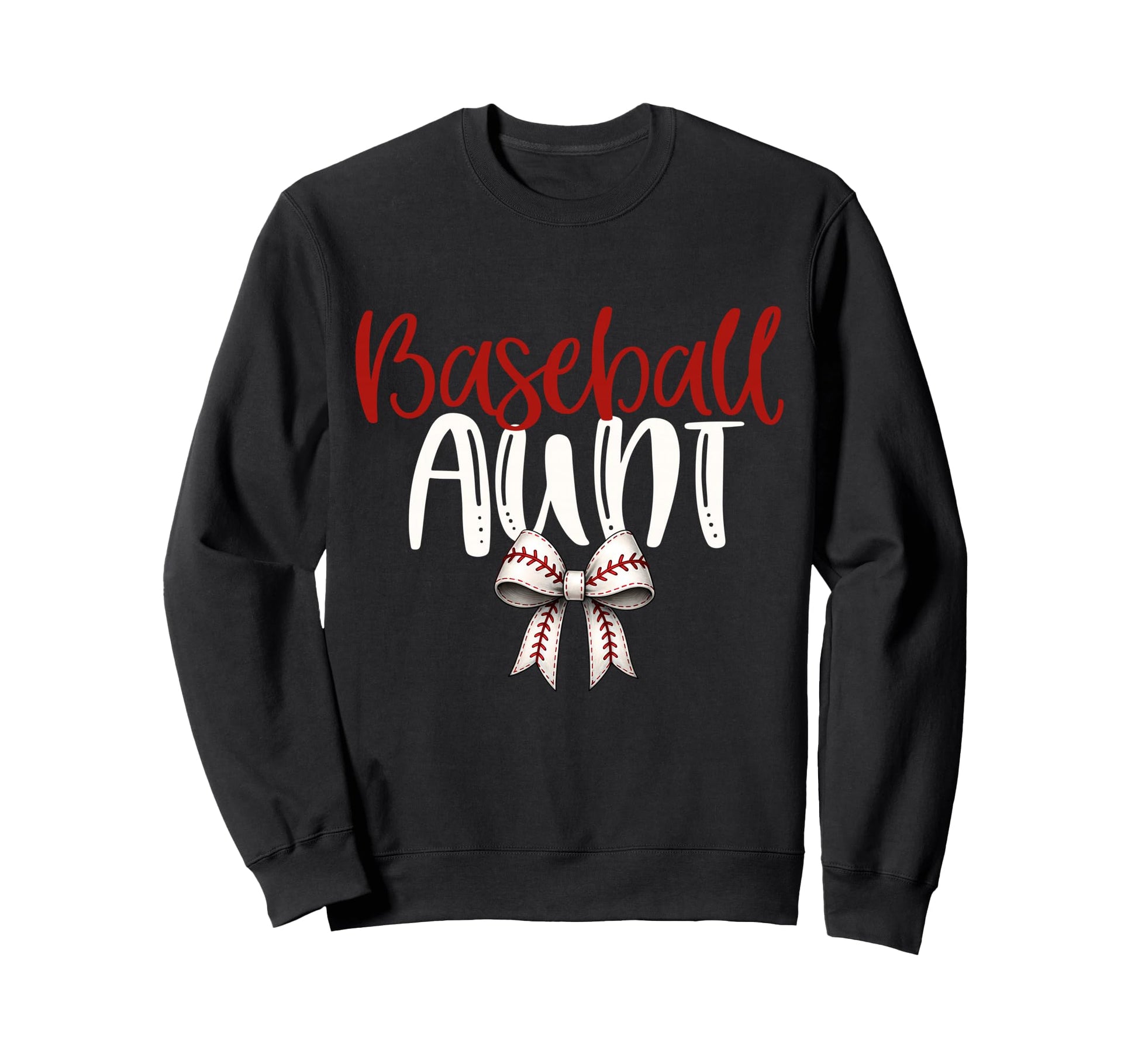 Baseball Aunt Coquette Bow Game Sweatshirt - Aesthetic Graphic Men Women - T-Shirt, Sweatshirt, Hoodie