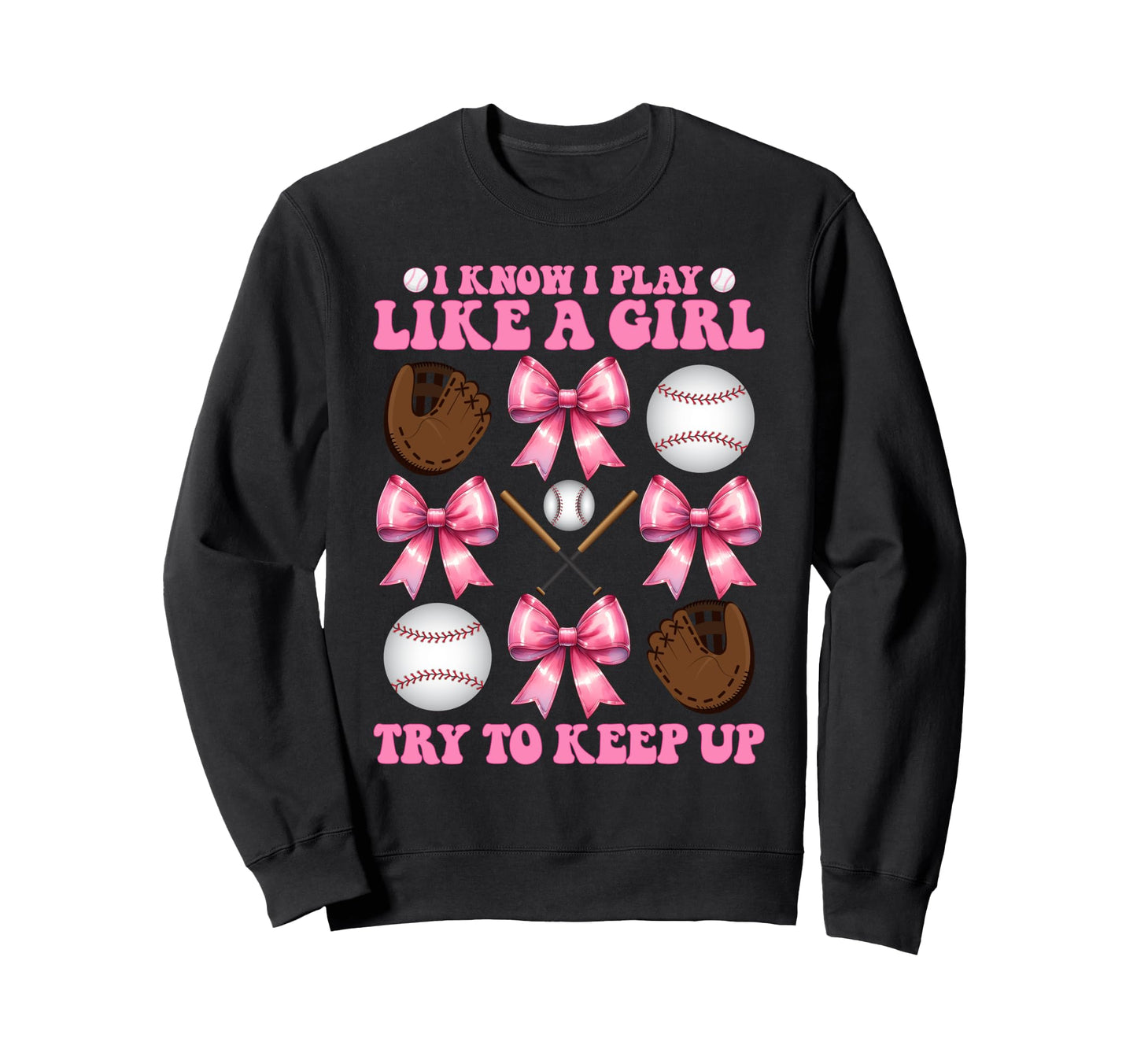 Baseball Mom Mama Coquette I Know Sweatshirt - Aesthetic Graphic Men Women - T-Shirt, Sweatshirt, Hoodie