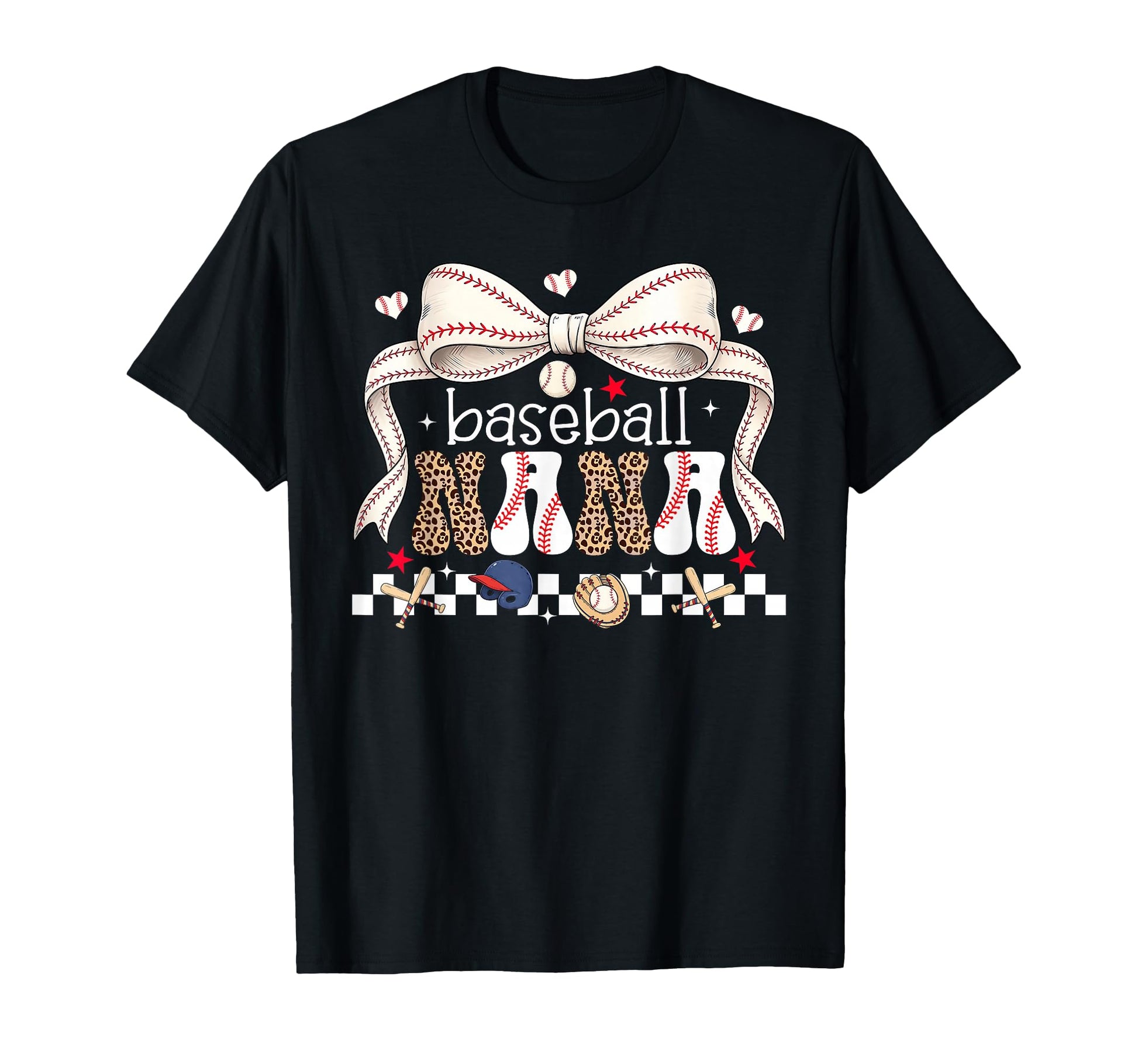 Baseball Nana Coquette Bow Baseball T-Shirt - Minimalist Print for Adults - T-Shirt, Sweatshirt, Hoodie