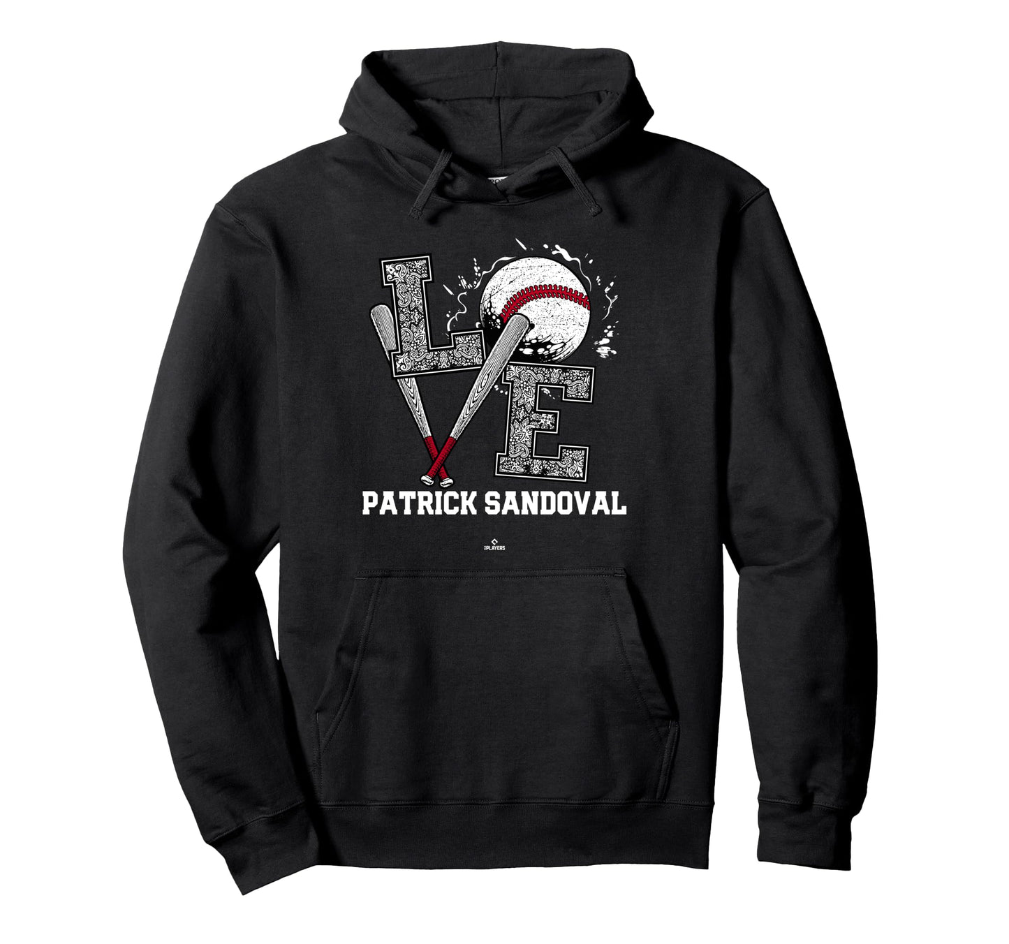 Distressed Baseball Love Patrick Hoodie - Unique Graphic Men Women - T-Shirt, Sweatshirt, Hoodie