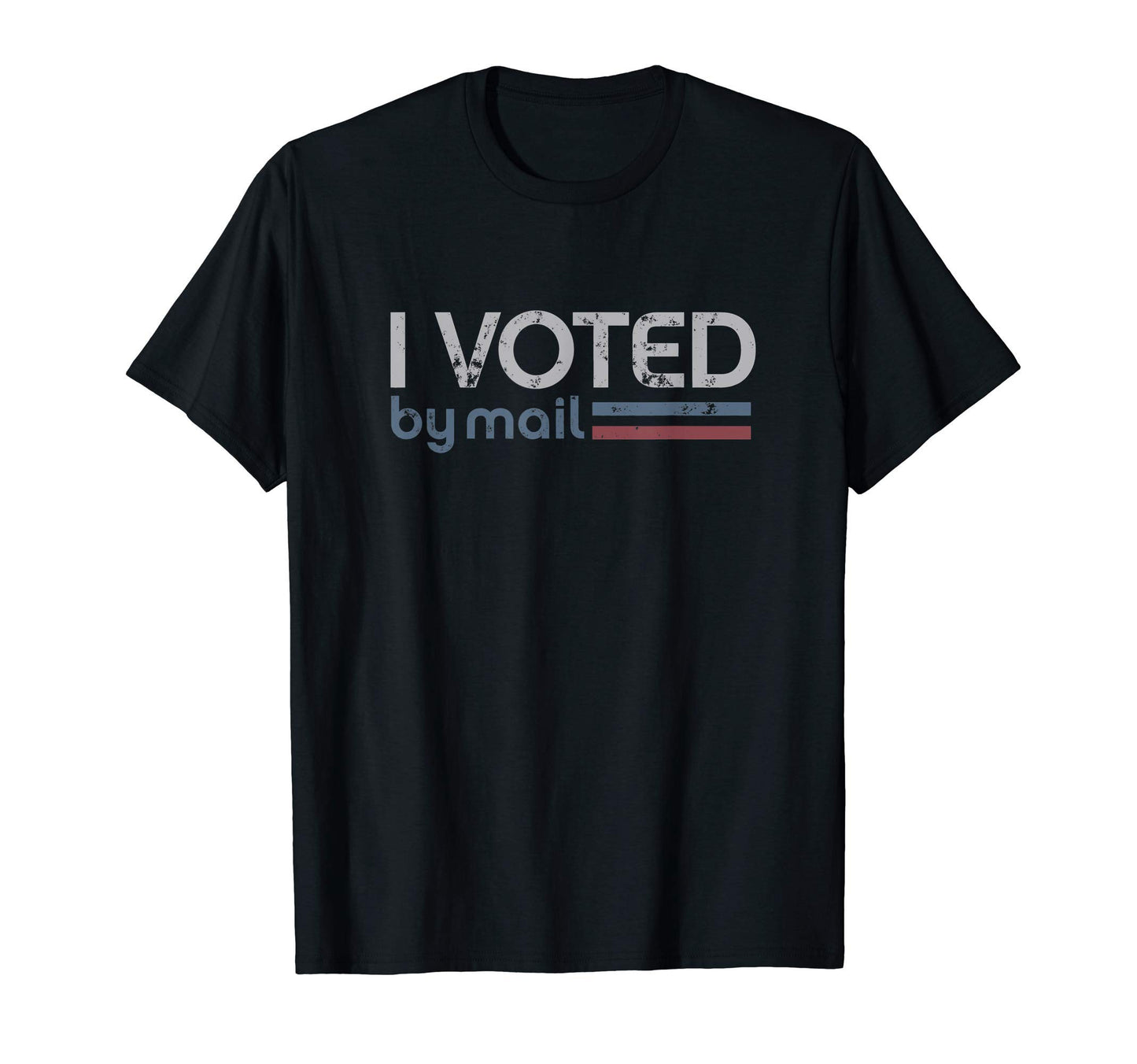 I Voted Mail Stripes I Voted Mail T-Shirt - Custom Art Print Men Women - T-Shirt, Sweatshirt, Hoodie