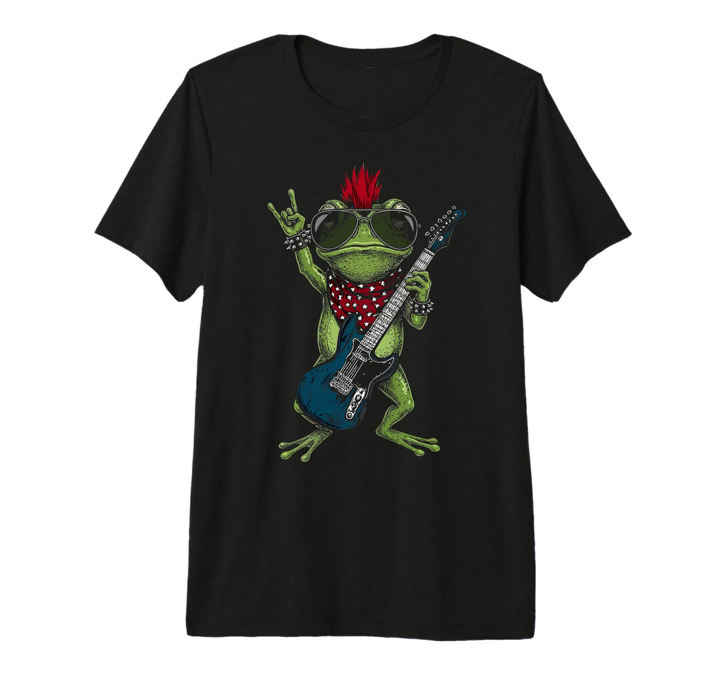 Funny Frog Playing Guitar Usa Patriotic T-Shirt - Trendy Graphic Men Women - T-Shirt, Sweatshirt, Hoodie