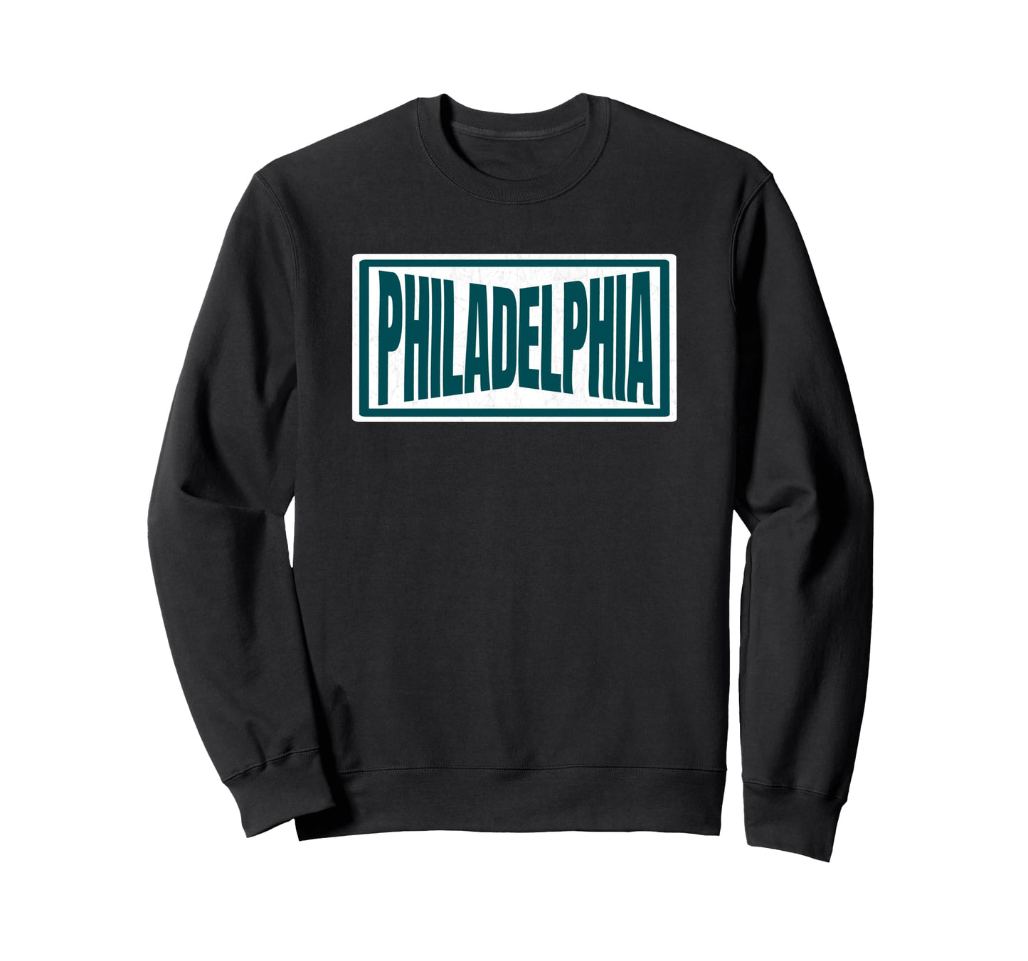 Philadelphia Green White Striped Sweatshirt - Trendy Graphic for Adults - T-Shirt, Sweatshirt, Hoodie