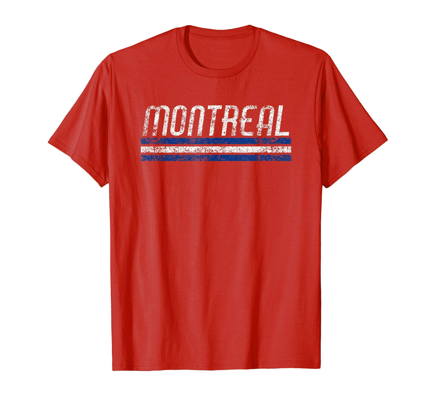 Montreal Canada Weathered Stripe T-Shirt - Unique Graphic for Adults - T-Shirt, Sweatshirt, Hoodie