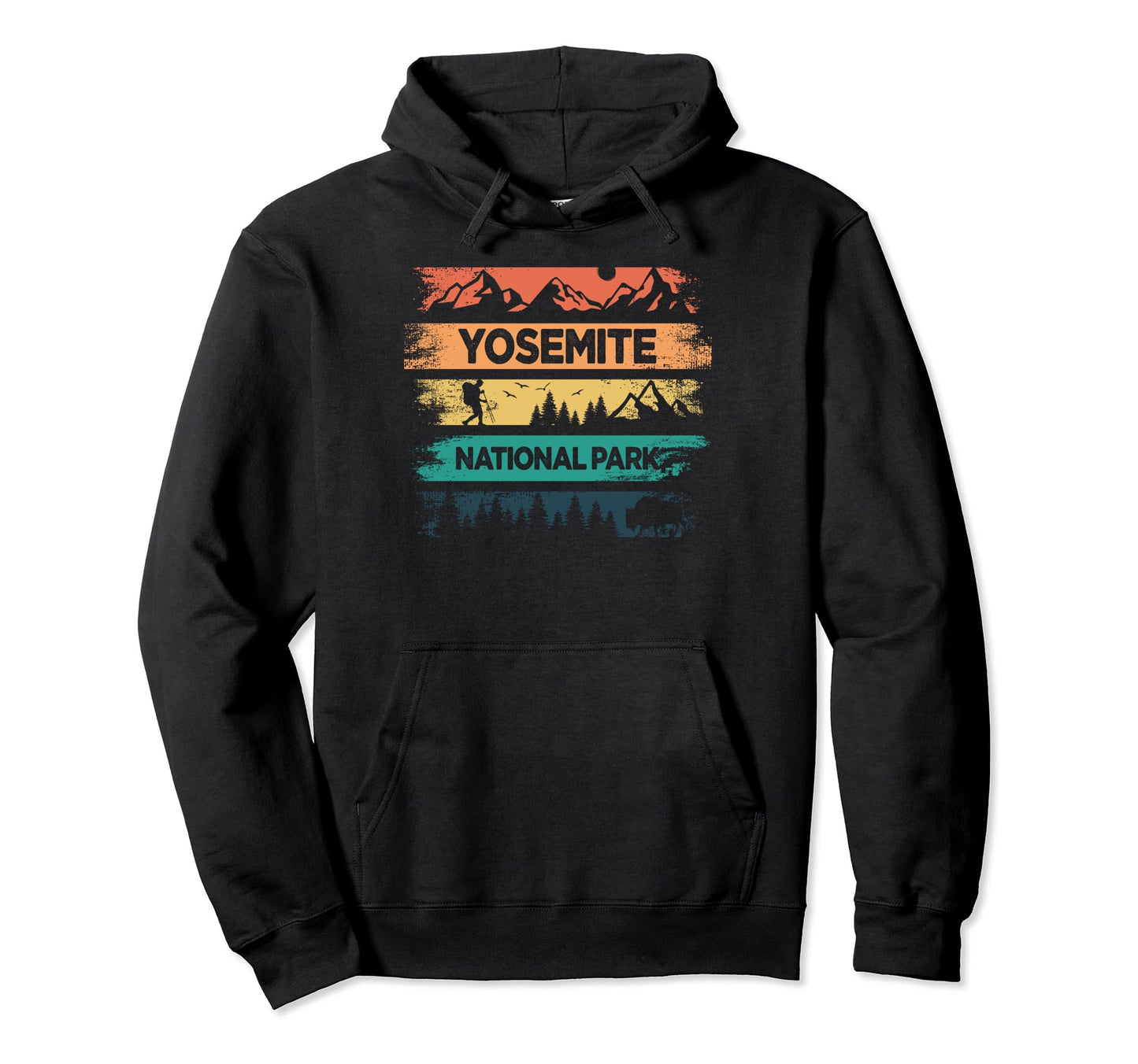 Yosemite National Park Us Yosemite Hoodie - Graphic Print for Adults - T-Shirt, Sweatshirt, Hoodie