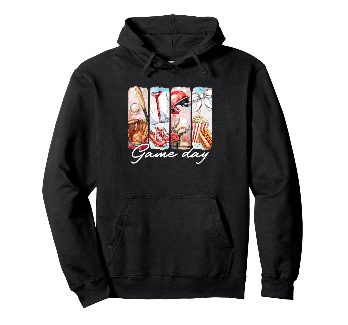 Baseball Mama Coquette Checkered Hoodie - Casual Everyday Wear Men Women - T-Shirt, Sweatshirt, Hoodie