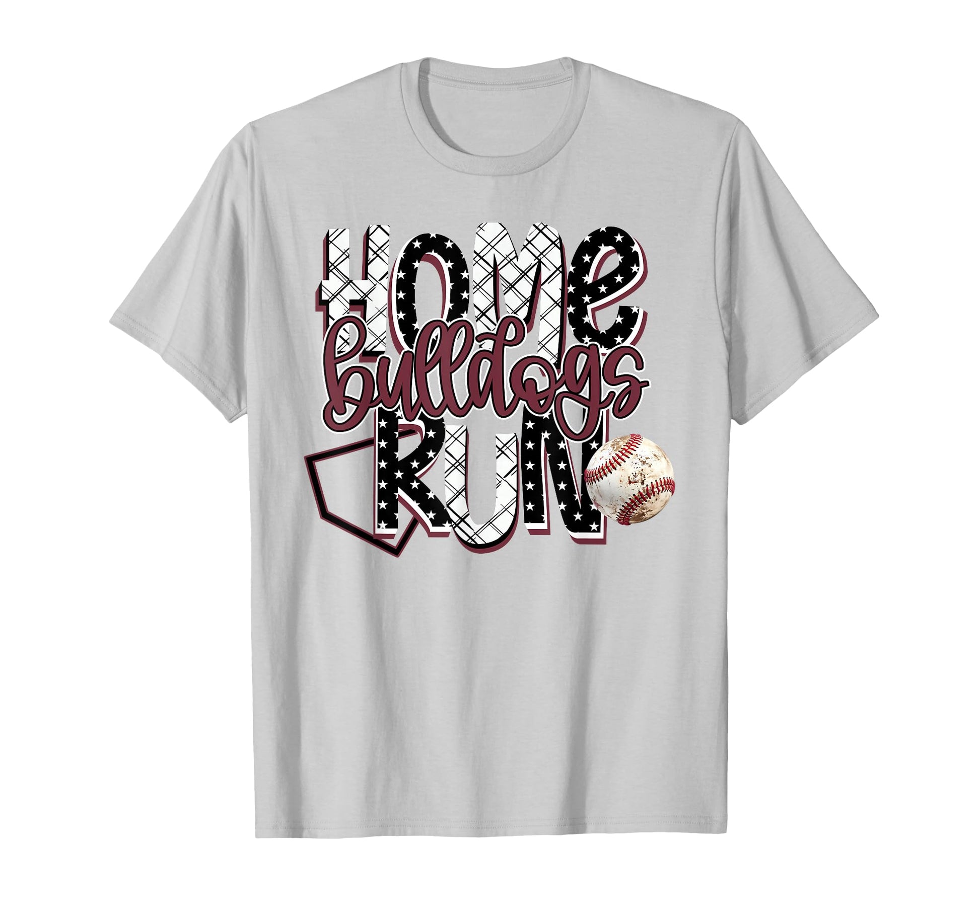 Home Run Bulldogs Baseball Game Day T-Shirt - Unique Graphic for Adults - T-Shirt, Sweatshirt, Hoodie