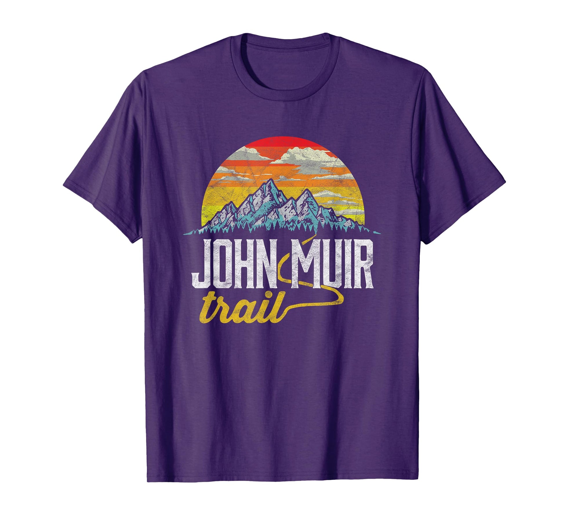 John Muir Trail Distressed T-Shirt - Trendy Graphic Unisex - T-Shirt, Sweatshirt, Hoodie