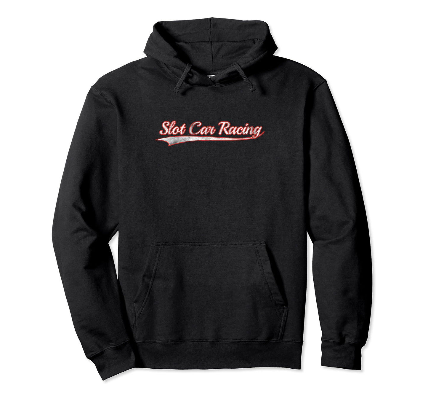 Slot Car Racing Varsity Distressed Hoodie - Unique Graphic Men Women - T-Shirt, Sweatshirt, Hoodie