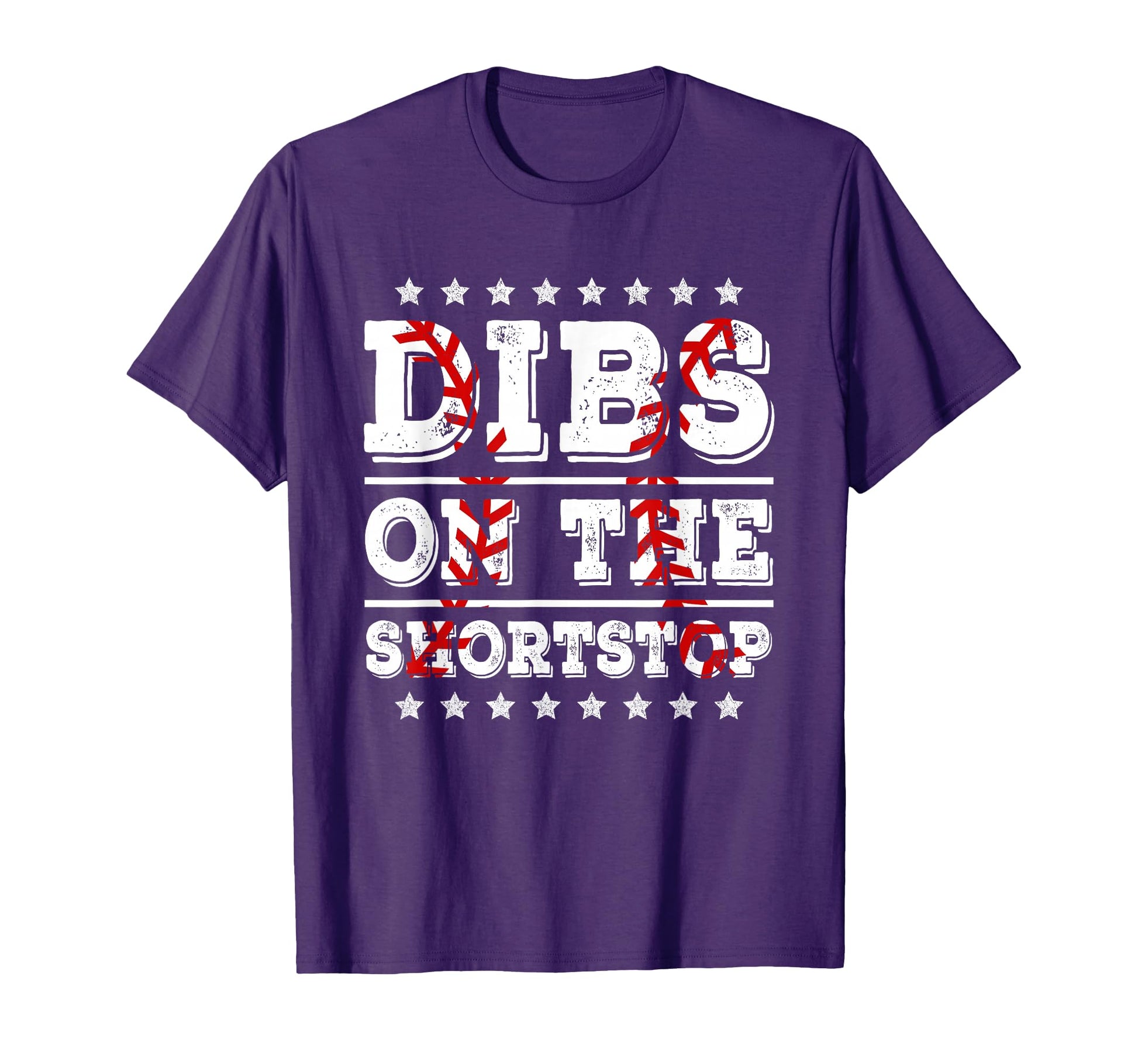 Dibs Shortstop Funny Baseball T-Shirt - Fun Novelty Design Men Women - T-Shirt, Sweatshirt, Hoodie