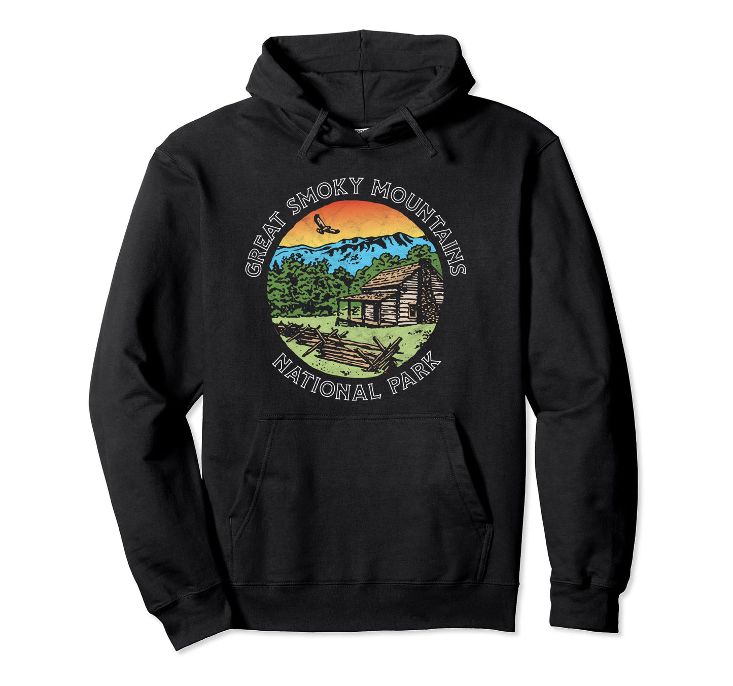 Great Smoky Mountains National Park Hoodie - Minimalist Print Men Women - T-Shirt, Sweatshirt, Hoodie