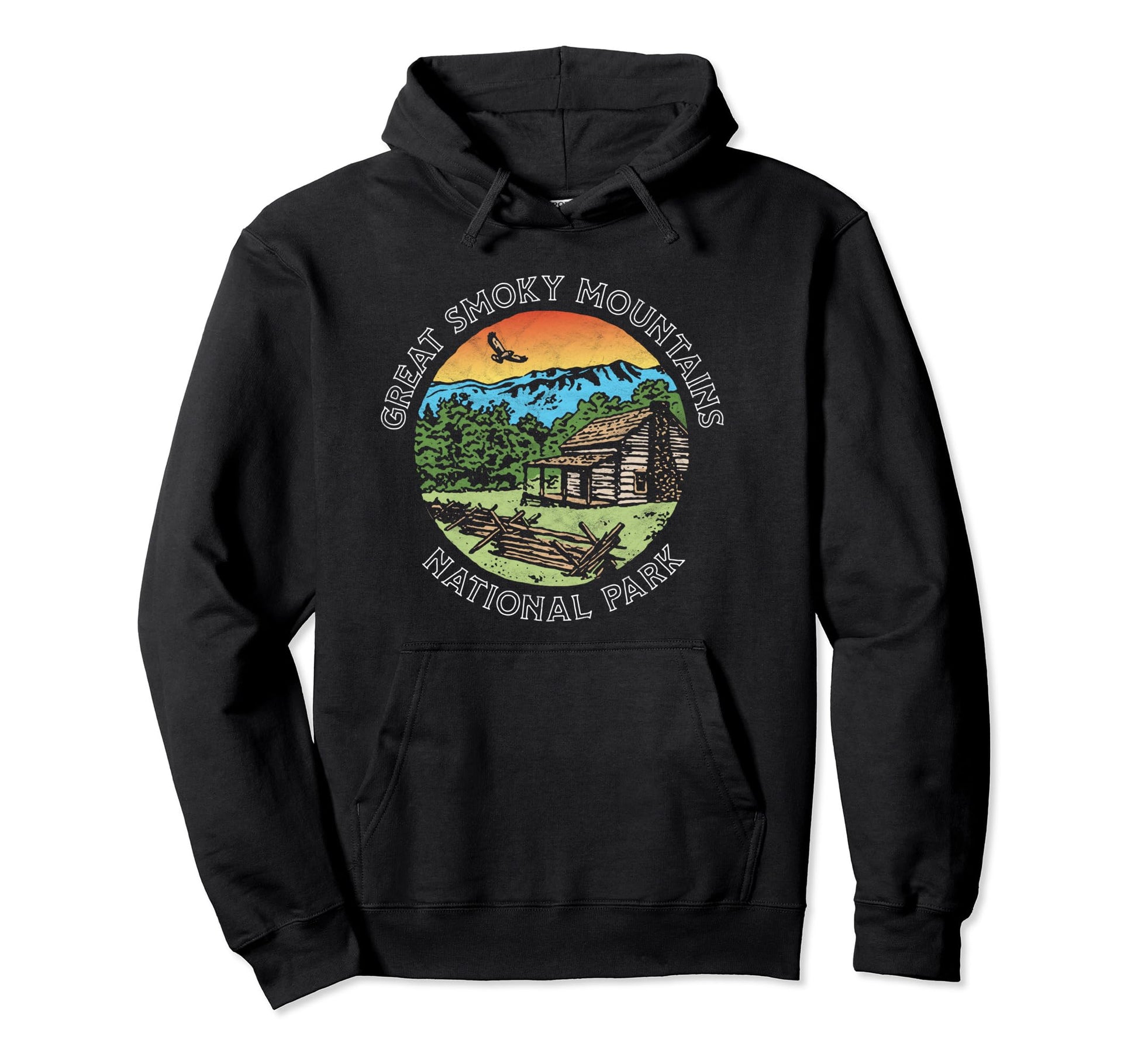 Great Smoky Mountains National Park Hoodie - Minimalist Print Men Women - T-Shirt, Sweatshirt, Hoodie