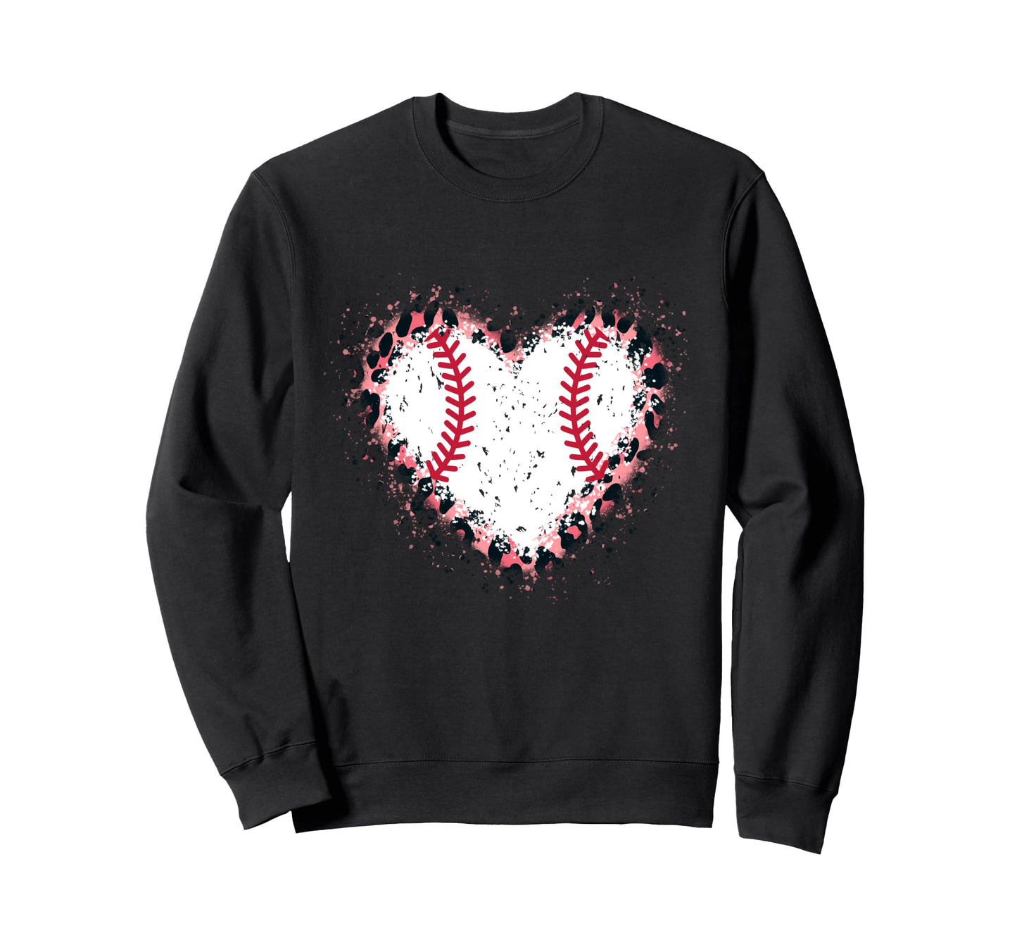 Funny Baseball Heart Baseball Sweatshirt - Novelty Apparel for Adults - T-Shirt, Sweatshirt, Hoodie