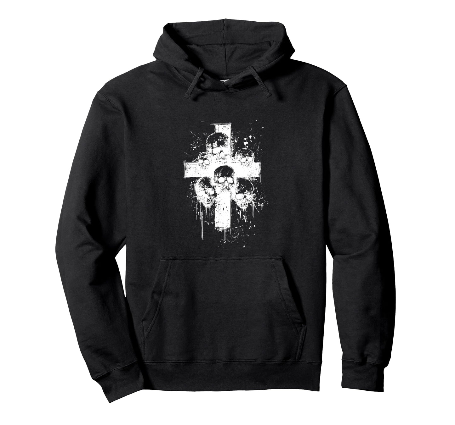 Y2K Goth Alt Grunge Cross Gothic Hoodie - Fun Novelty Design Men Women - T-Shirt, Sweatshirt, Hoodie