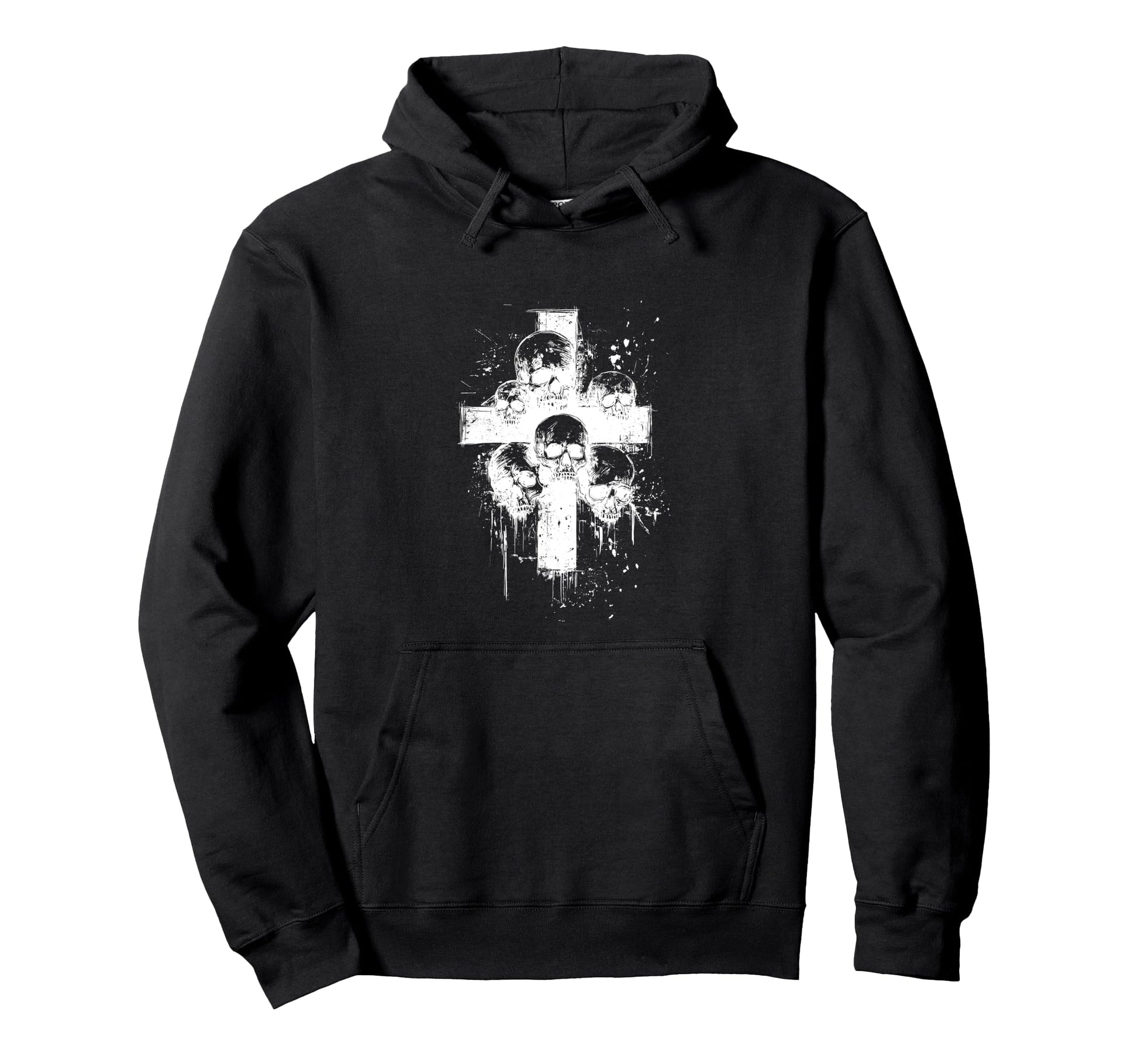 Y2K Goth Alt Grunge Cross Gothic Hoodie - Fun Novelty Design Men Women - T-Shirt, Sweatshirt, Hoodie