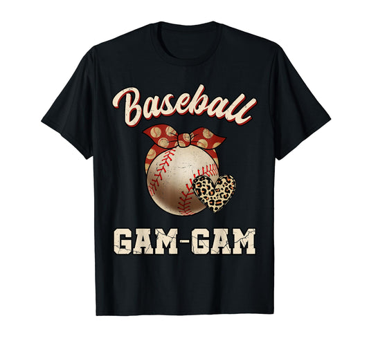 Baseball Gam Gam Bandana Leopard Heart T-Shirt - Unique Graphic for Adults - T-Shirt, Sweatshirt, Hoodie