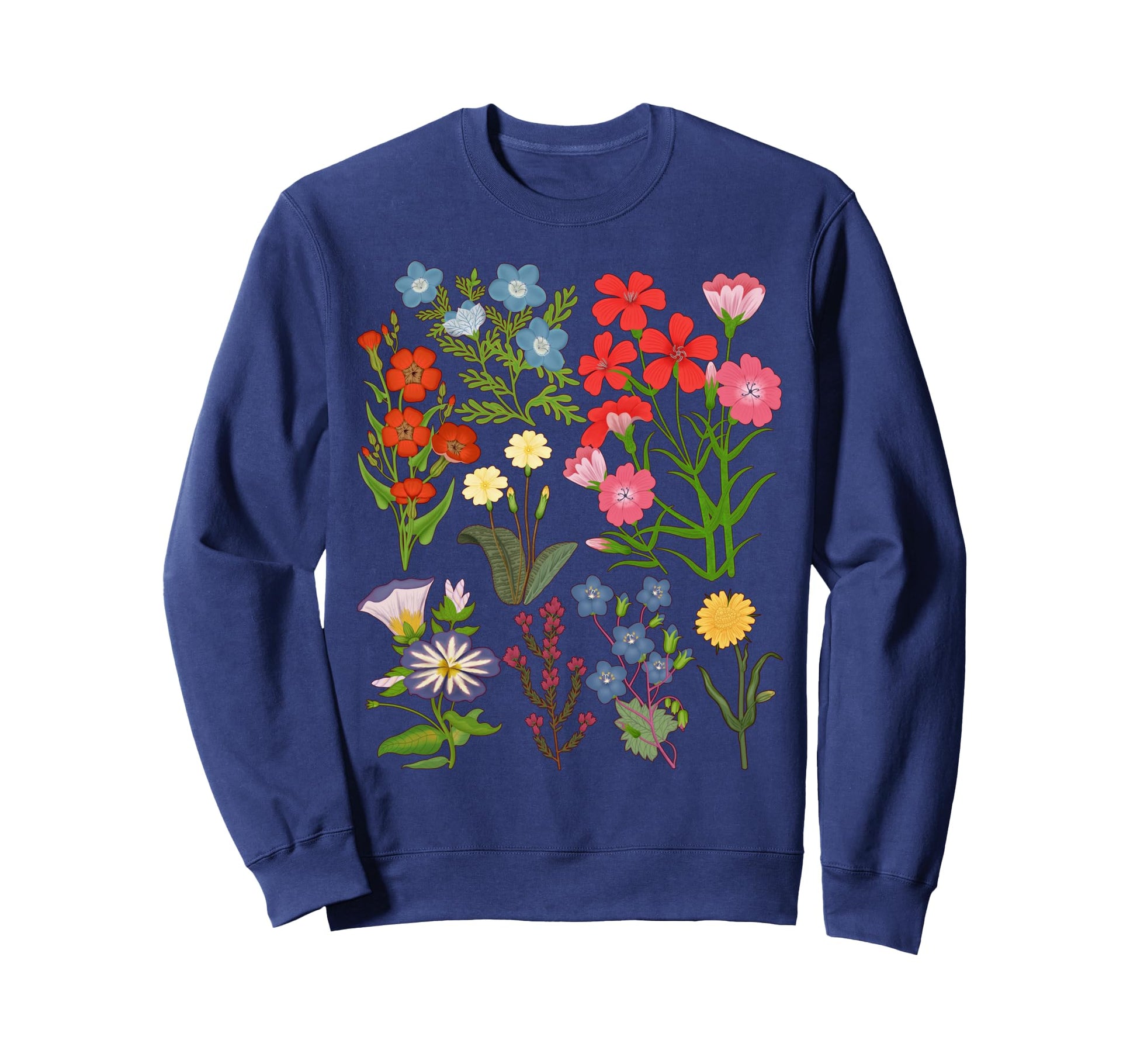 Botanical Floral Flower Hawaiian Sweatshirt - Fun Novelty Design Unisex - T-Shirt, Sweatshirt, Hoodie