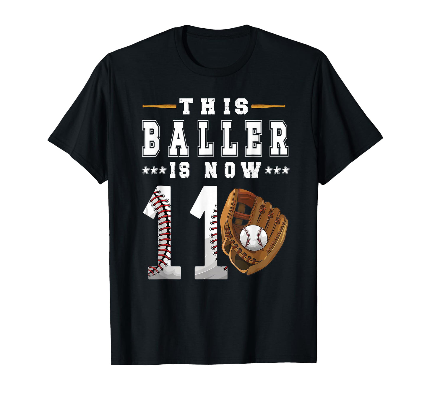 11Th Birthday Baseball Eleven Year Old T-Shirt - Graphic Print Men Women - T-Shirt, Sweatshirt, Hoodie