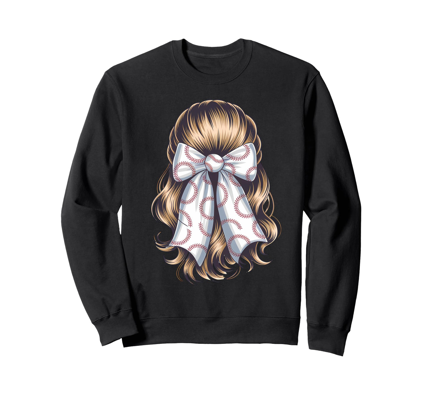 Baseball Coquette Bow Baseball Sweatshirt - Unique Graphic for Adults - T-Shirt, Sweatshirt, Hoodie