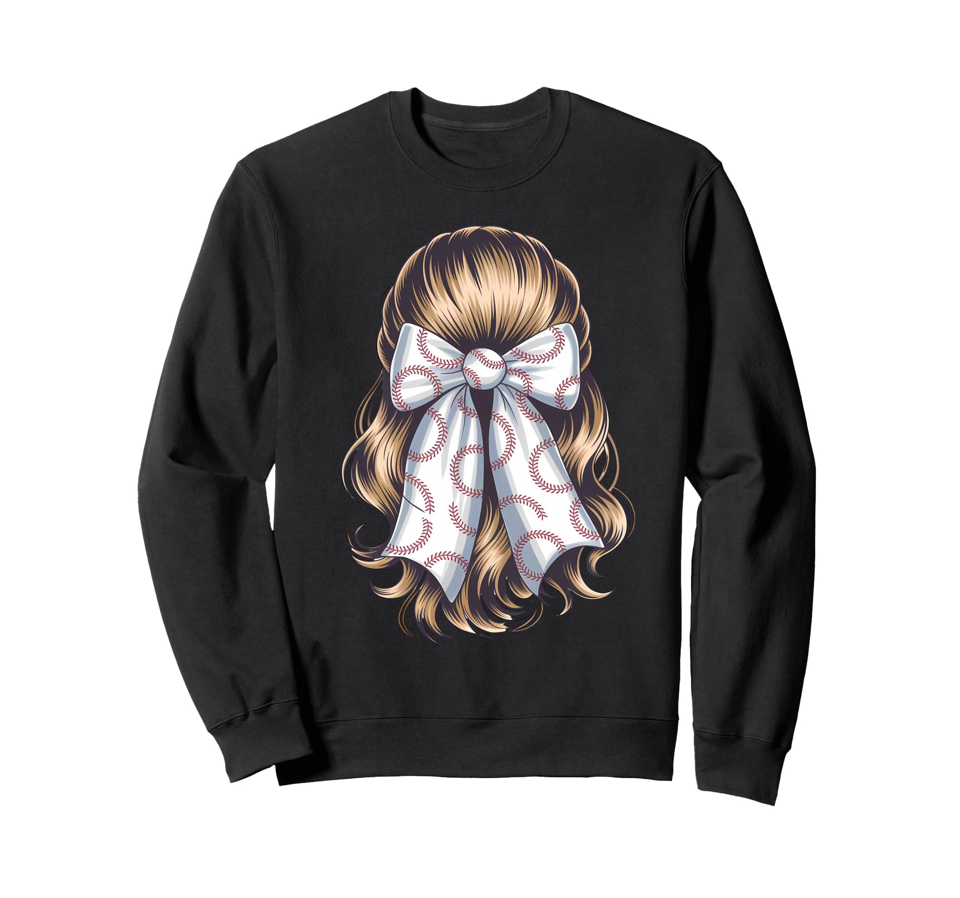 Baseball Coquette Bow Baseball Sweatshirt - Unique Graphic for Adults - T-Shirt, Sweatshirt, Hoodie