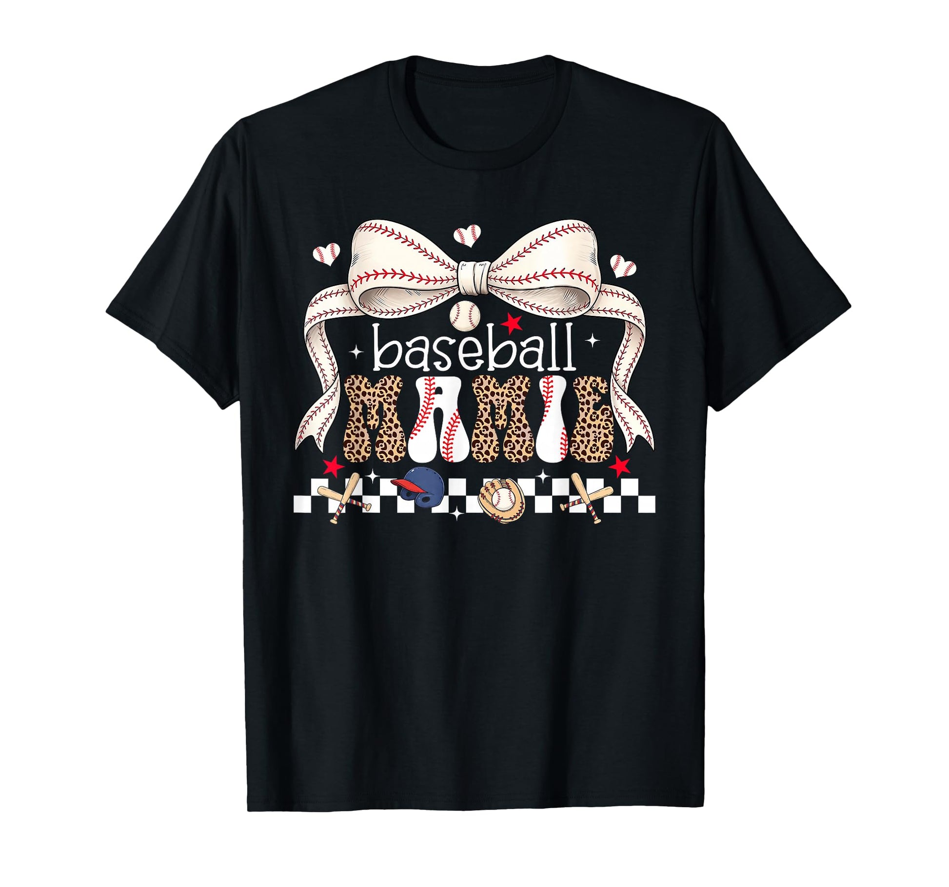 Baseball Mamie Coquette Bow Baseball T-Shirt - Streetwear Style Men Women - T-Shirt, Sweatshirt, Hoodie