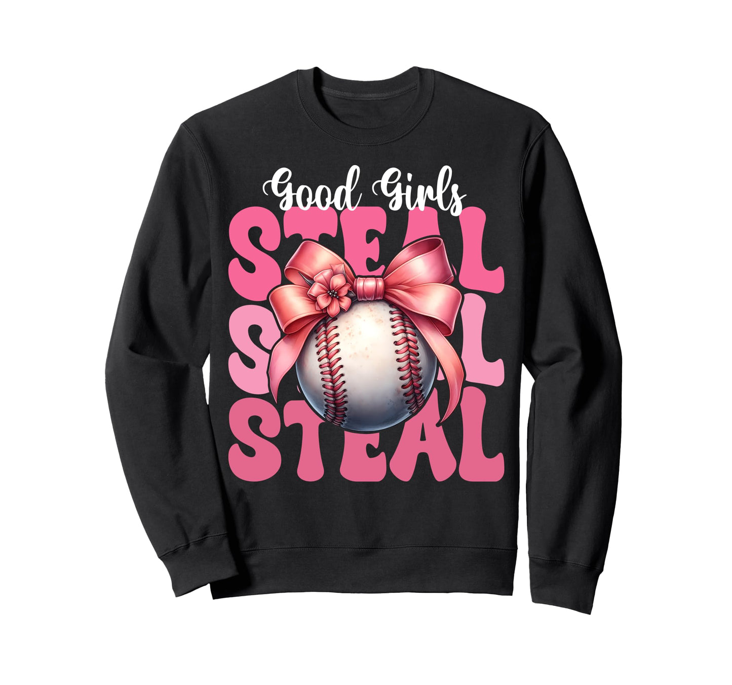 Baseball Mom Mothers Day Coquette Bow Sweatshirt - Streetwear Style Unisex - T-Shirt, Sweatshirt, Hoodie