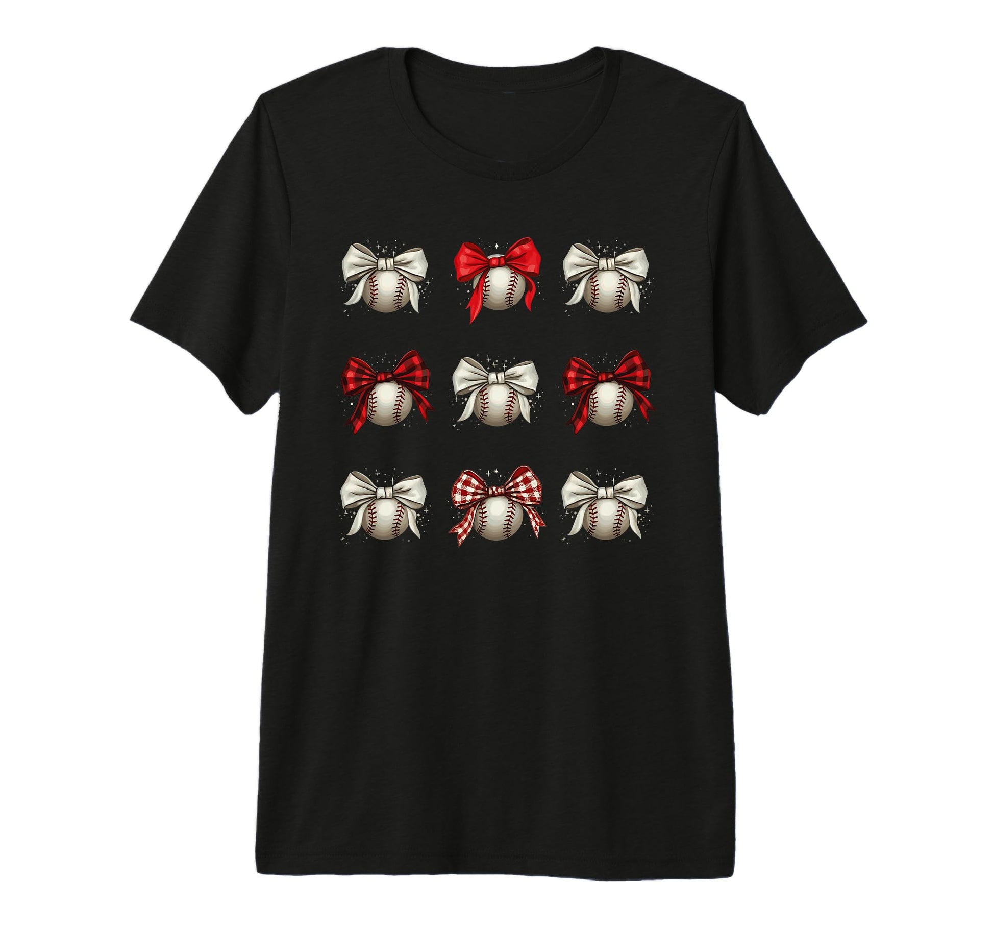 Baseball Coquette Bow Baseball Mom T-Shirt - Casual Everyday Wear Unisex - T-Shirt, Sweatshirt, Hoodie