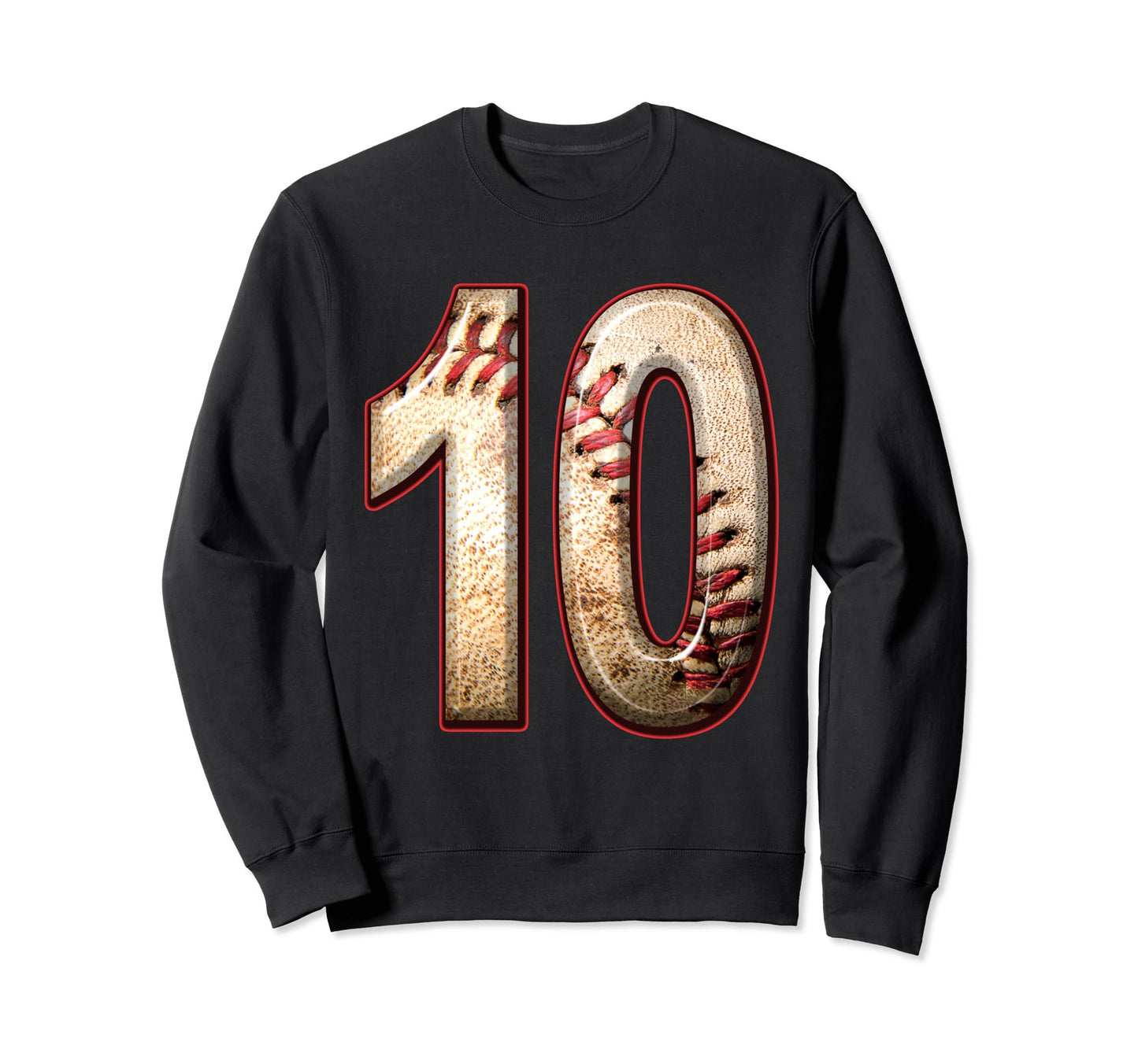 Baseball Birthday Ten 10Th Birthday Sweatshirt - Novelty Apparel Men Women - T-Shirt, Sweatshirt, Hoodie