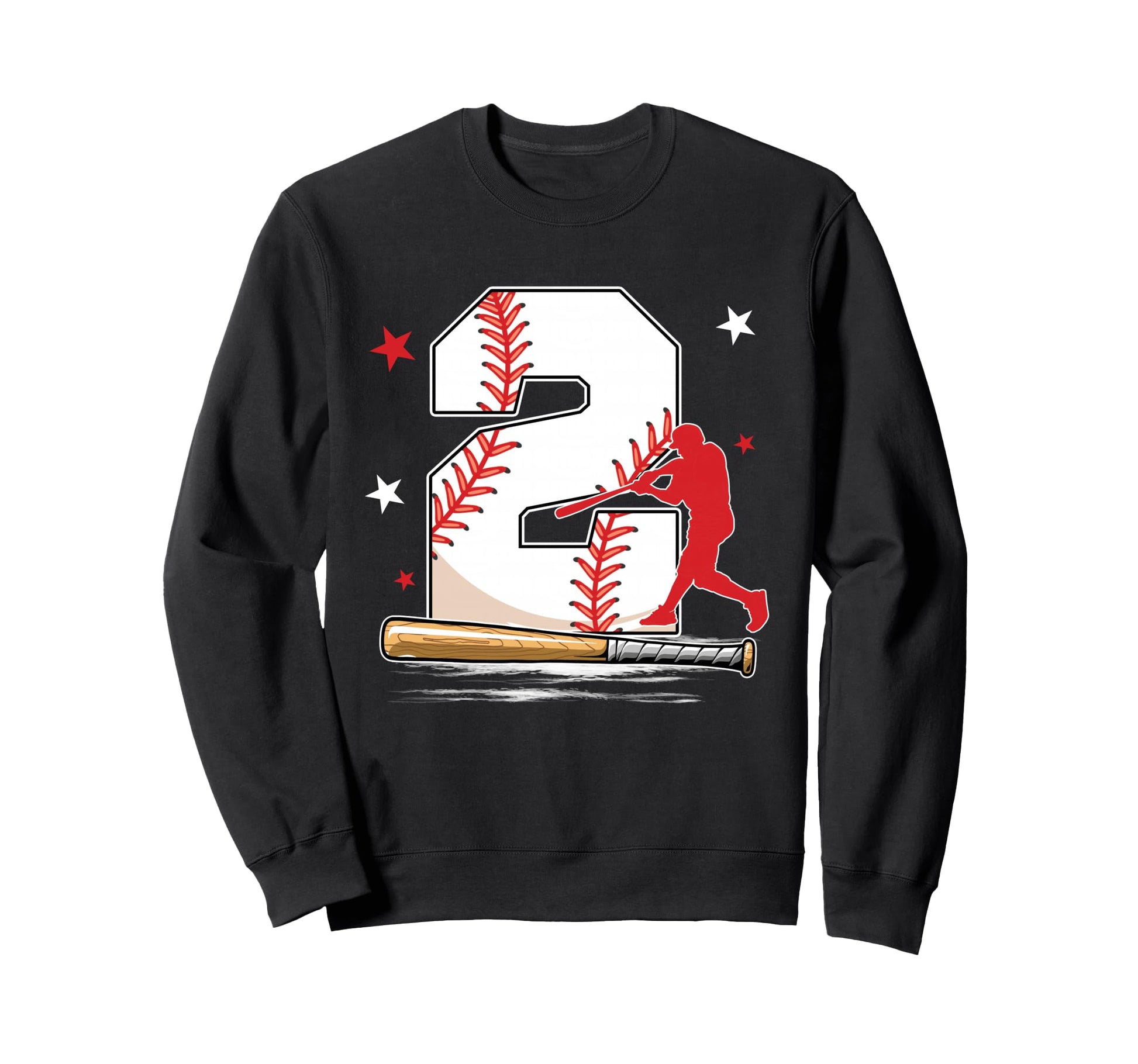 2 Years Old Baseball Birthday 2Th Bday Sweatshirt - Novelty Apparel Unisex - T-Shirt, Sweatshirt, Hoodie