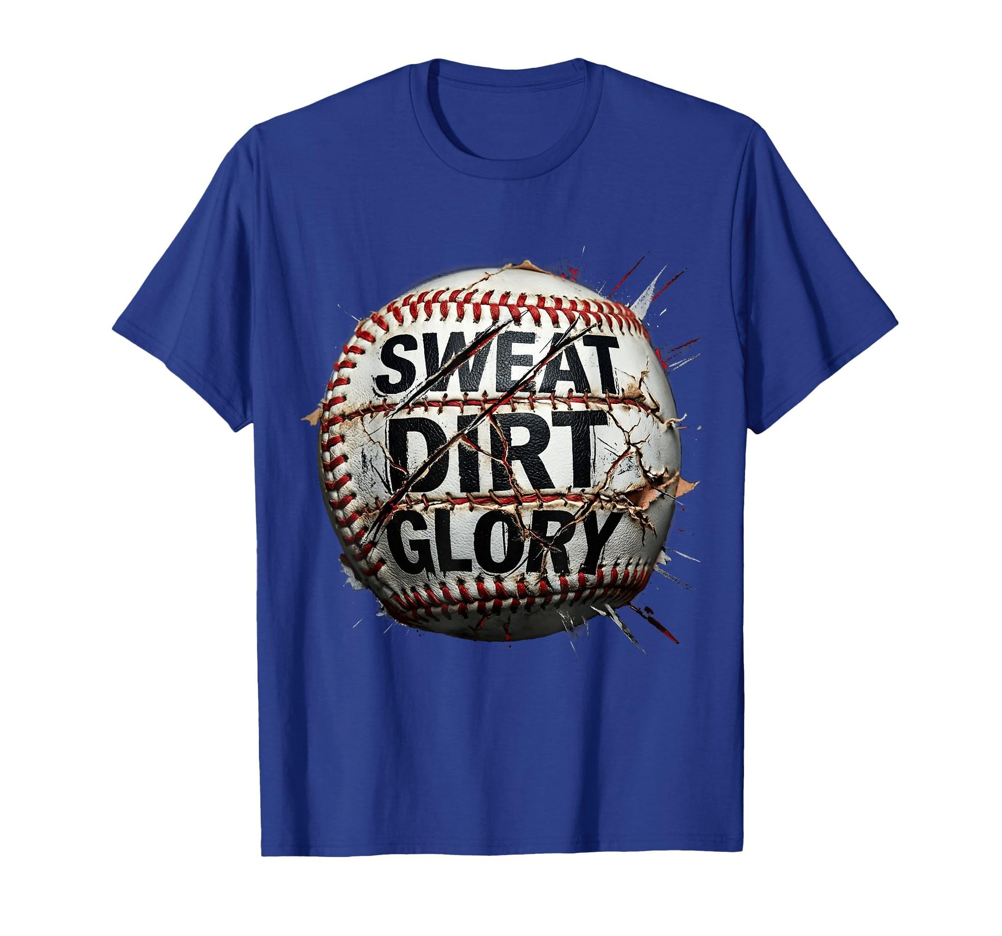 Sweat Dirt Glory Softball T-Shirt - Custom Art Print Men Women - T-Shirt, Sweatshirt, Hoodie