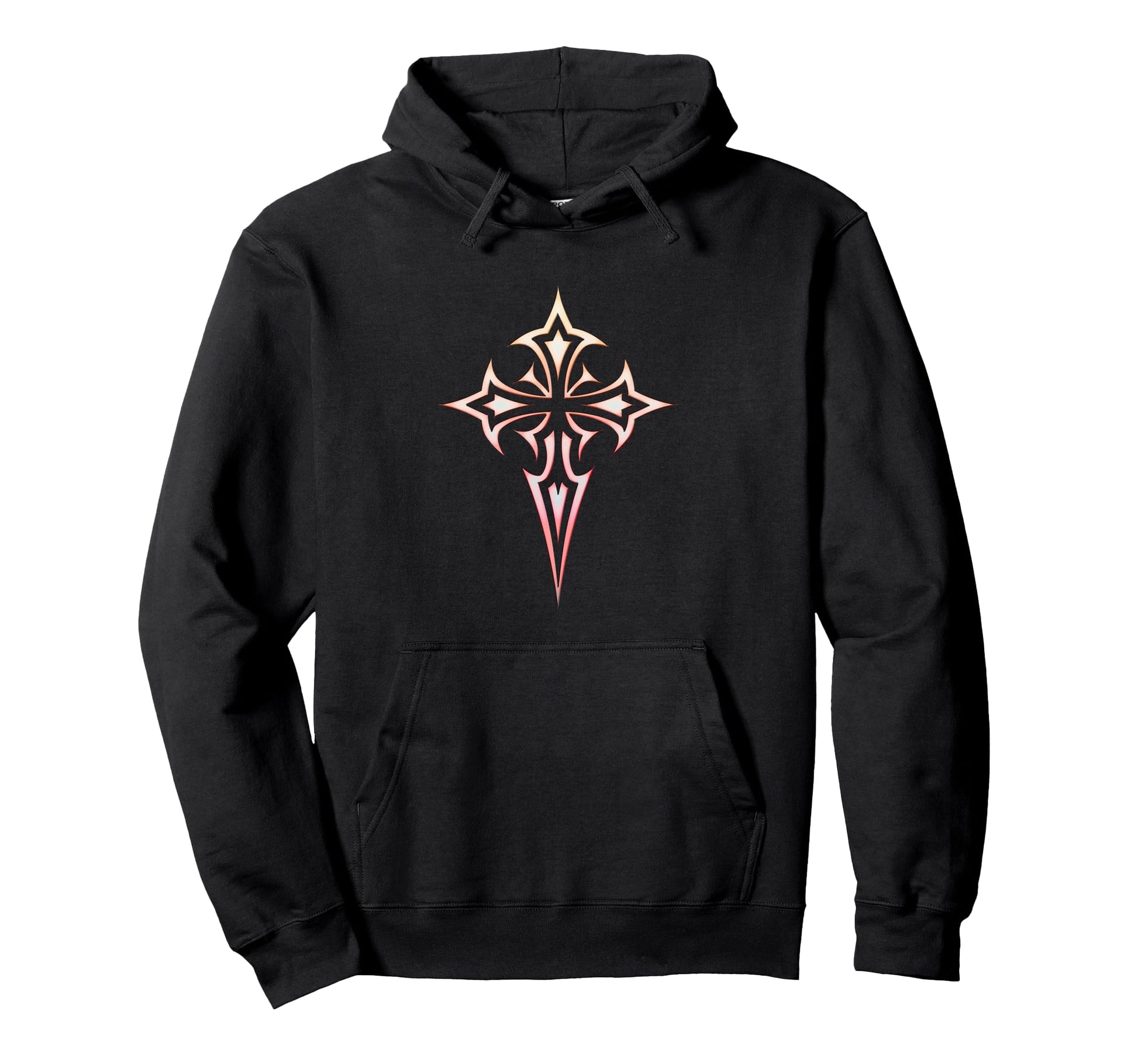 Gothic Cross Y2K Alt Aesthetic Emo Hoodie - Unique Graphic for Adults - T-Shirt, Sweatshirt, Hoodie