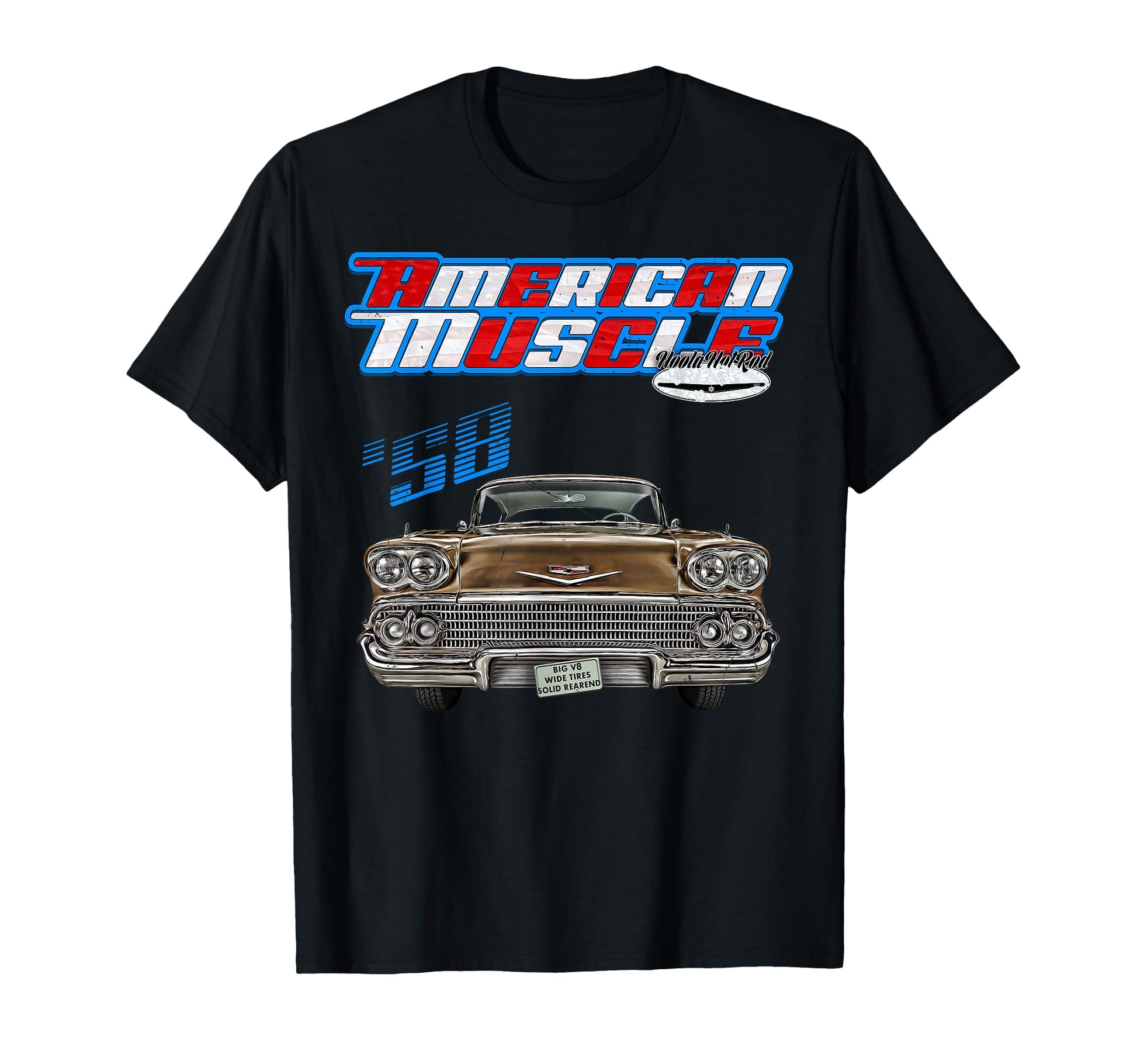 1958 Impala Belair Bel Air Delray Del T-Shirt - Graphic Print for Adults - T-Shirt, Sweatshirt, Hoodie