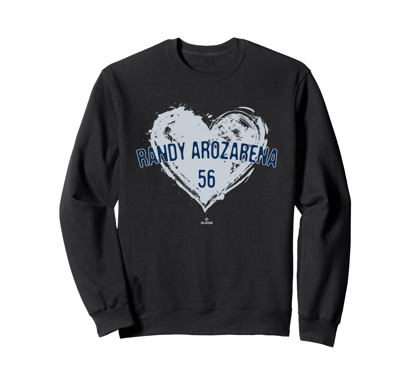 Distressed Heart Randy Arozarena Sweatshirt - Minimalist Print for Adults - T-Shirt, Sweatshirt, Hoodie