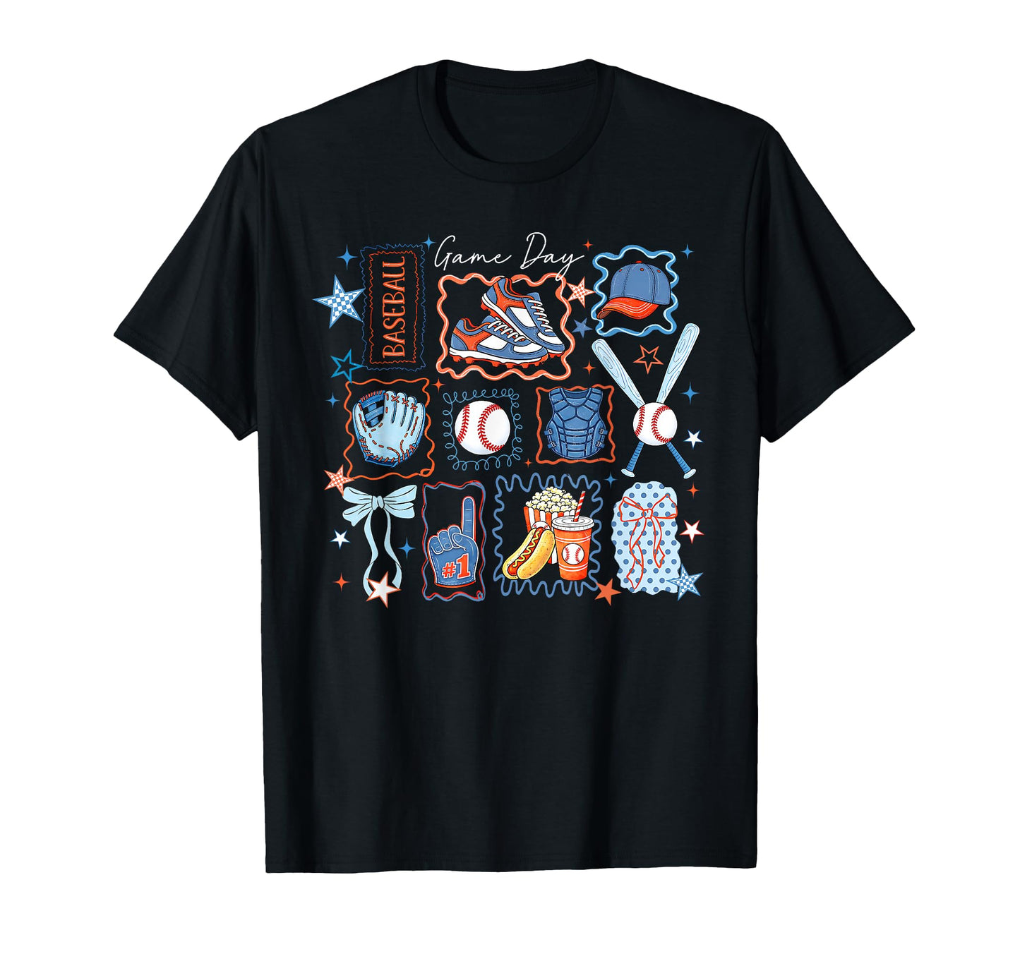 Baseball Season Game Day Coquette Bow T-Shirt - Unique Graphic for Adults - T-Shirt, Sweatshirt, Hoodie