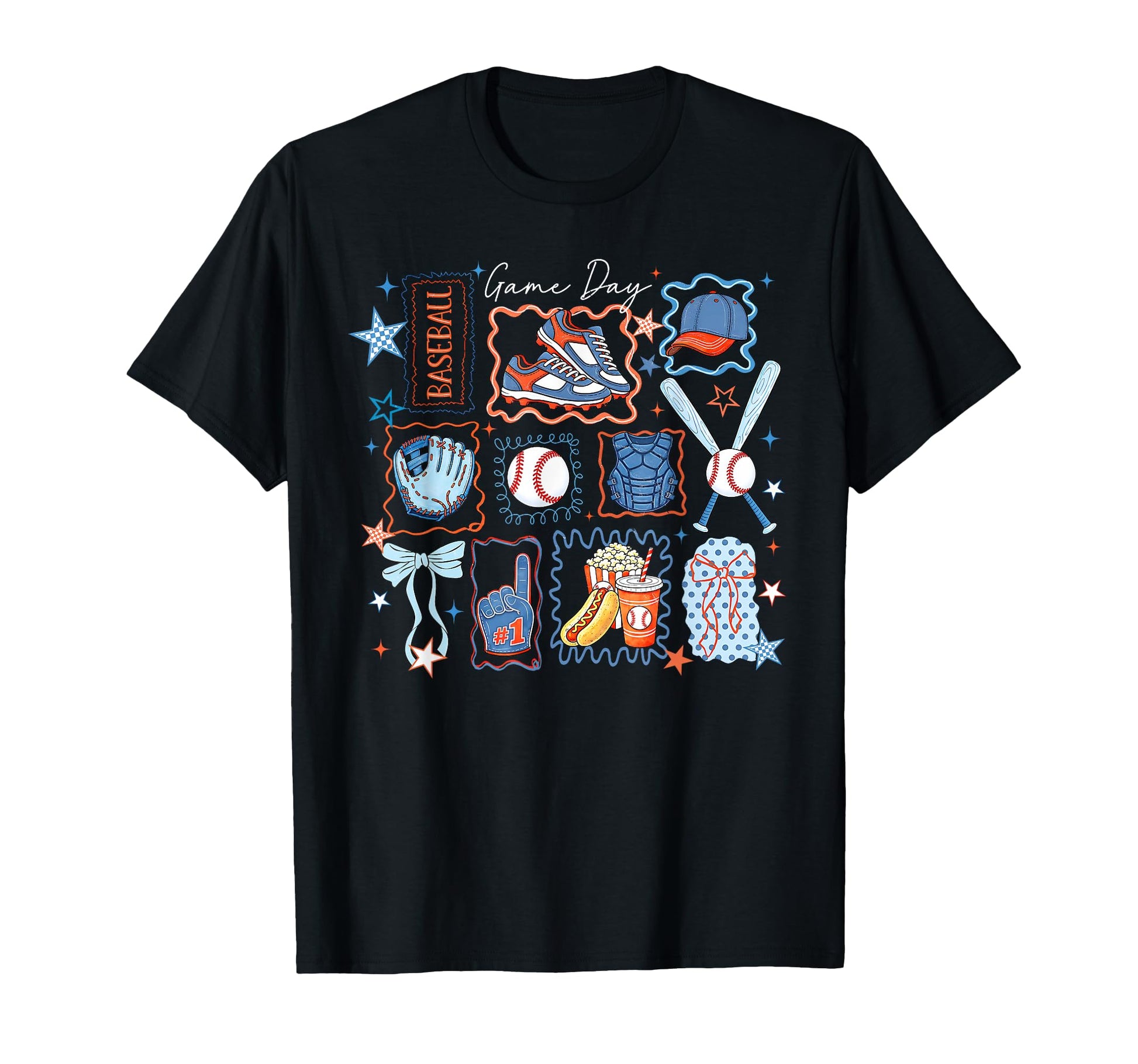 Baseball Season Game Day Coquette Bow T-Shirt - Unique Graphic for Adults - T-Shirt, Sweatshirt, Hoodie