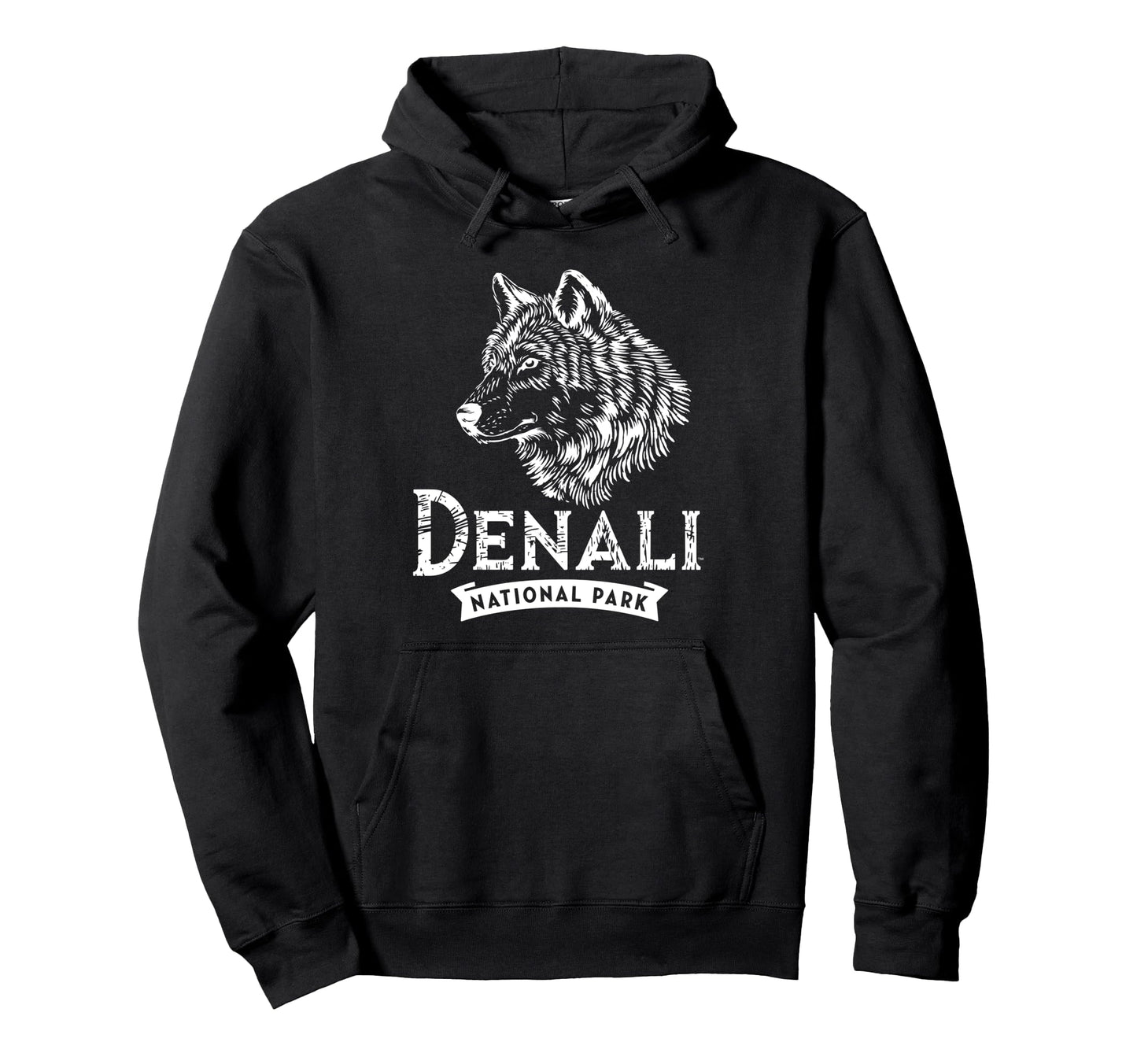 Denali Est 1917 Alaska National Park Hoodie - Custom Art Print for Adults - T-Shirt, Sweatshirt, Hoodie