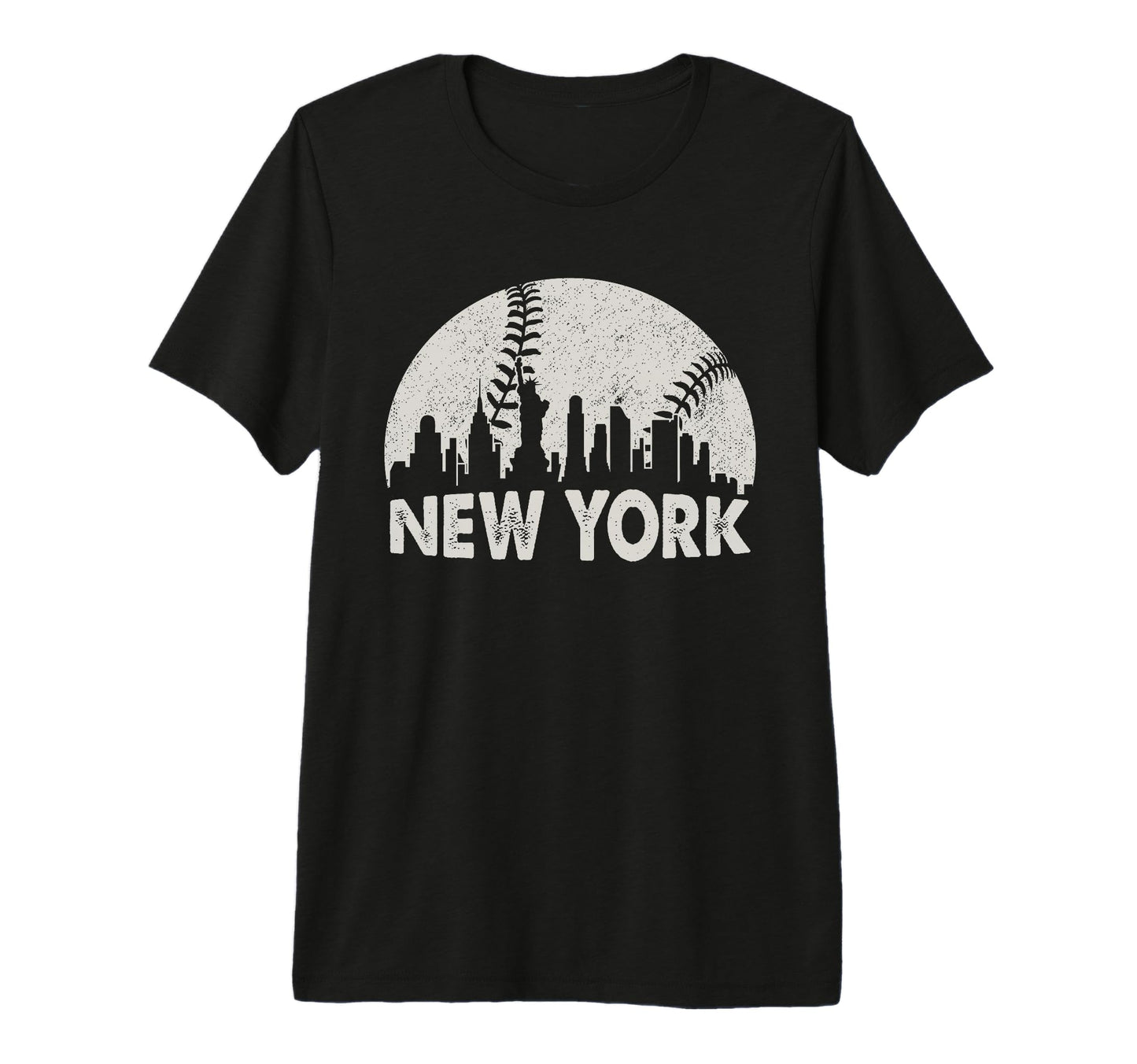 New York Skyline City Baseball T-Shirt - Casual Everyday Wear for Adults - T-Shirt, Sweatshirt, Hoodie