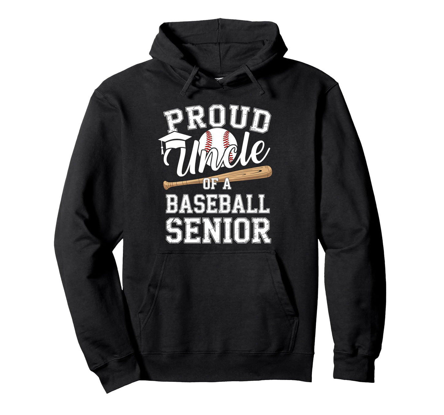 Proud Uncle 2026 Senior Baseball Hoodie - Minimalist Print Men Women - T-Shirt, Sweatshirt, Hoodie