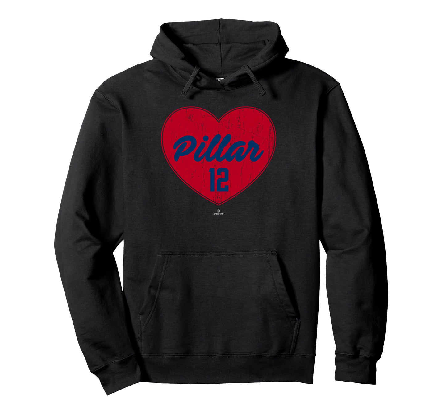 Distressed Heart Kevin Pillar Los Hoodie - Minimalist Print for Adults - T-Shirt, Sweatshirt, Hoodie