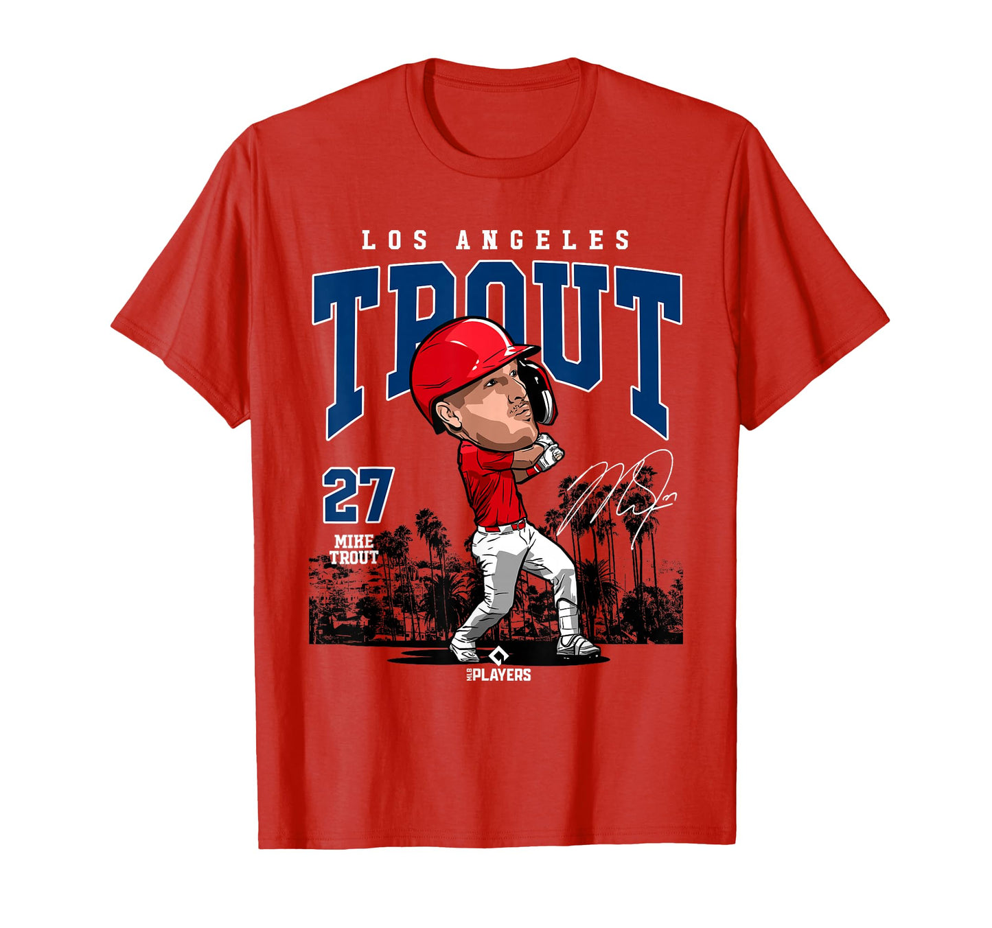 Mike Trout Los Angeles Baseball Mlb T-Shirt - Unique Graphic Unisex - T-Shirt, Sweatshirt, Hoodie
